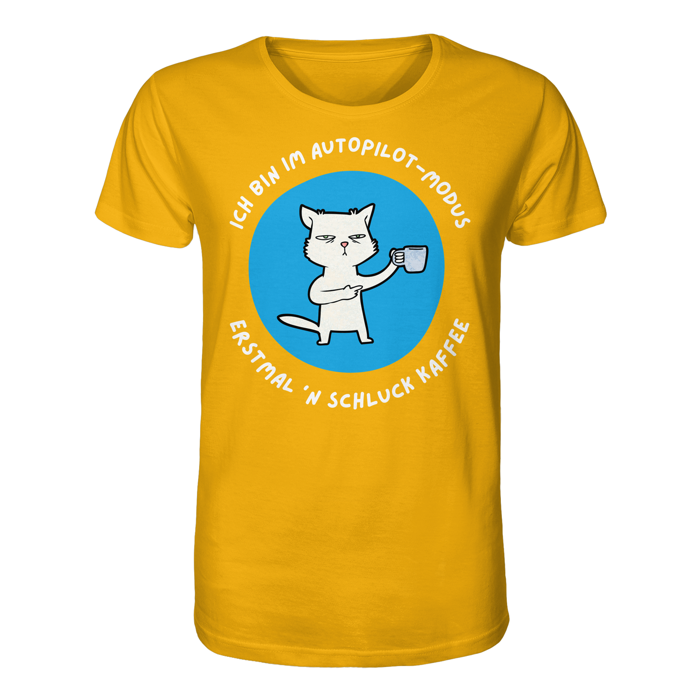 Kaffee Katze - Organic Shirt