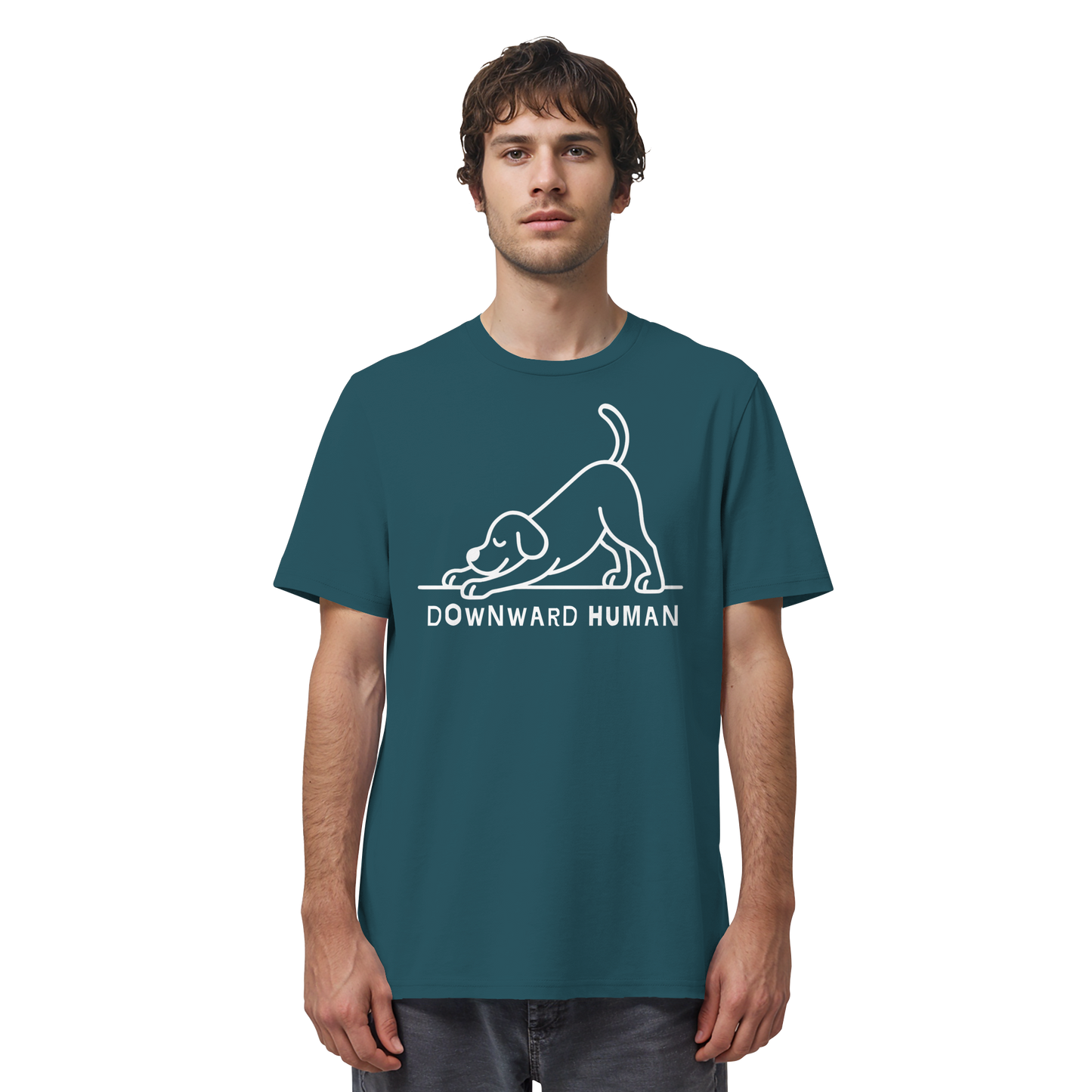 Downward Human Yoga Dog - Organic Shirt
