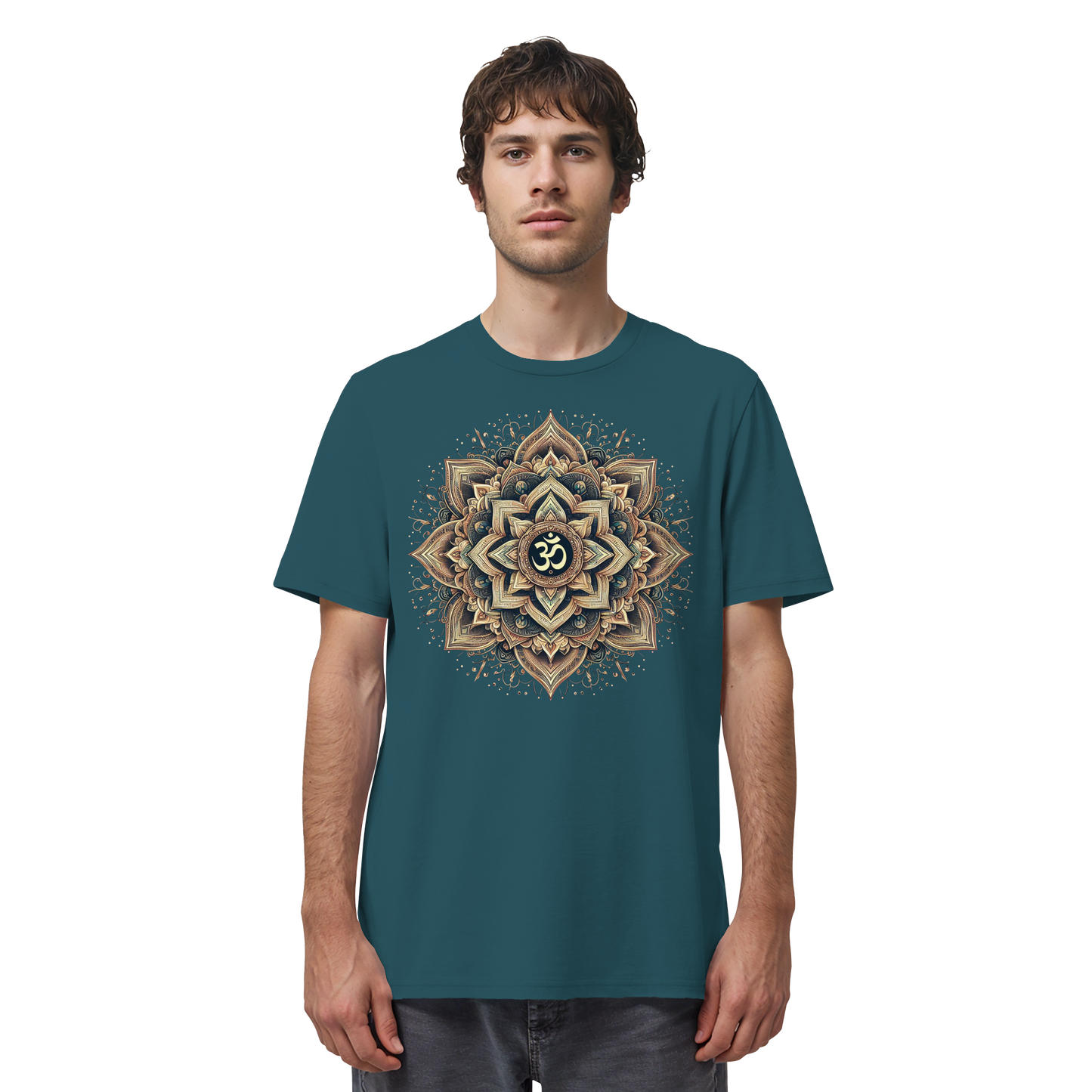 Boho Mandala mit Om - Organic Shirt