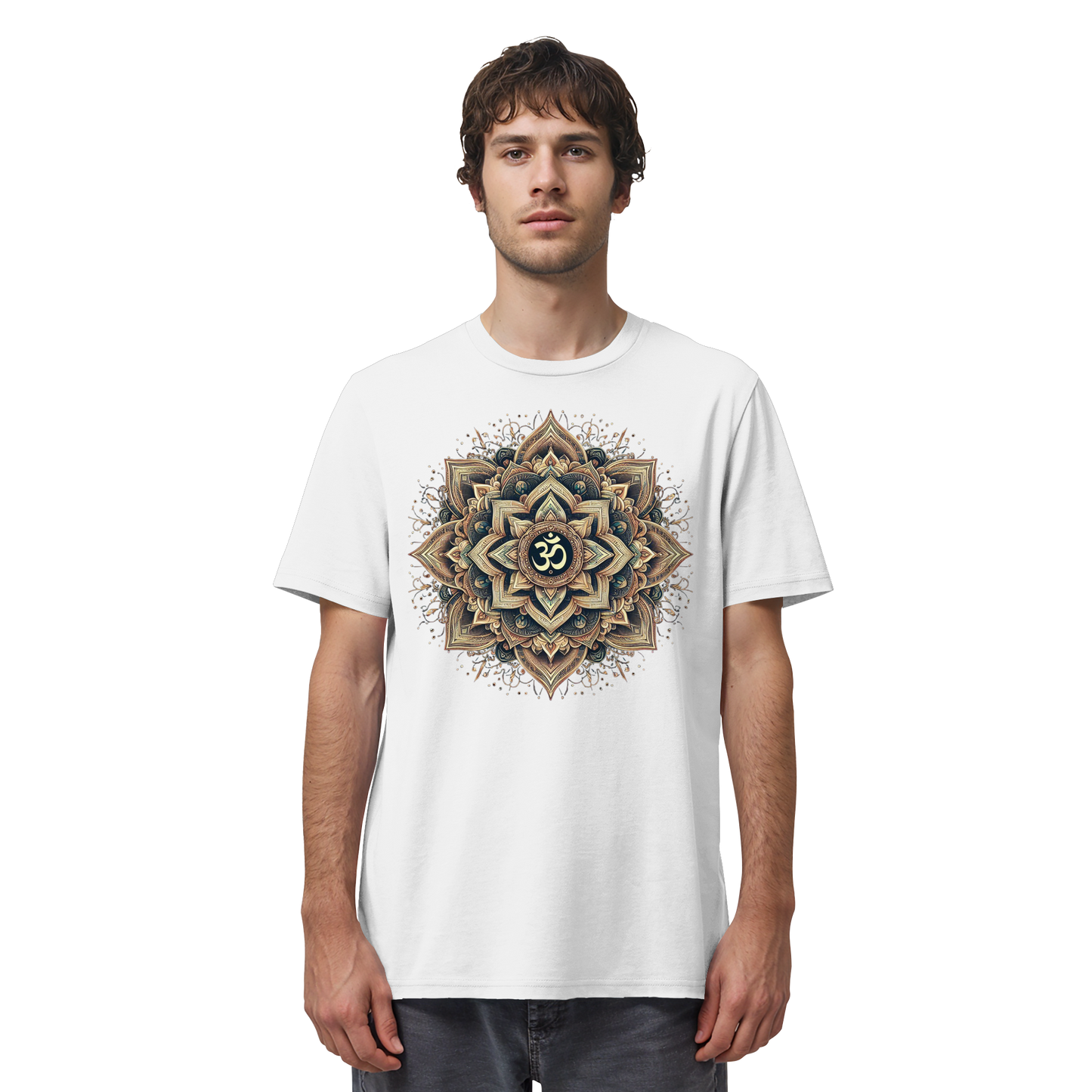 Boho Mandala mit Om - Organic Shirt