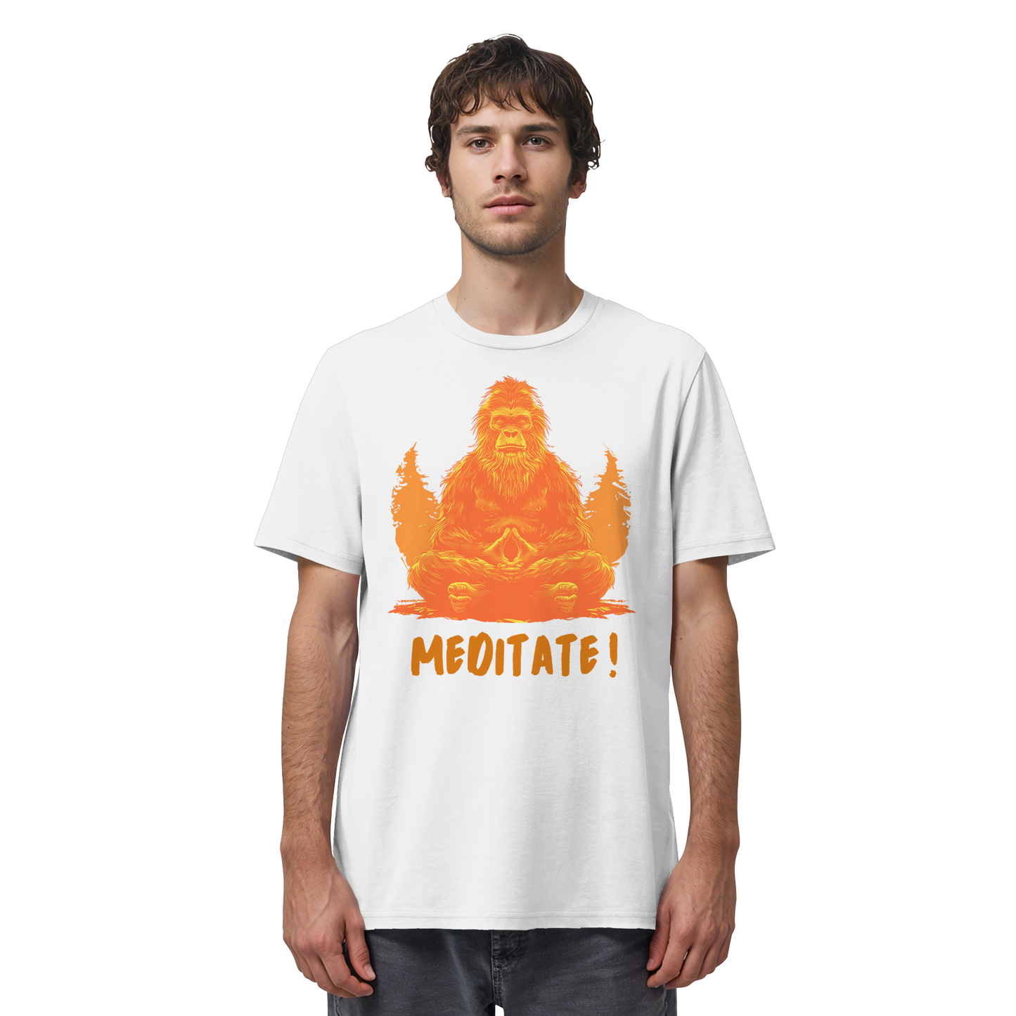BigFoot Meditation Orange - Organic Shirt