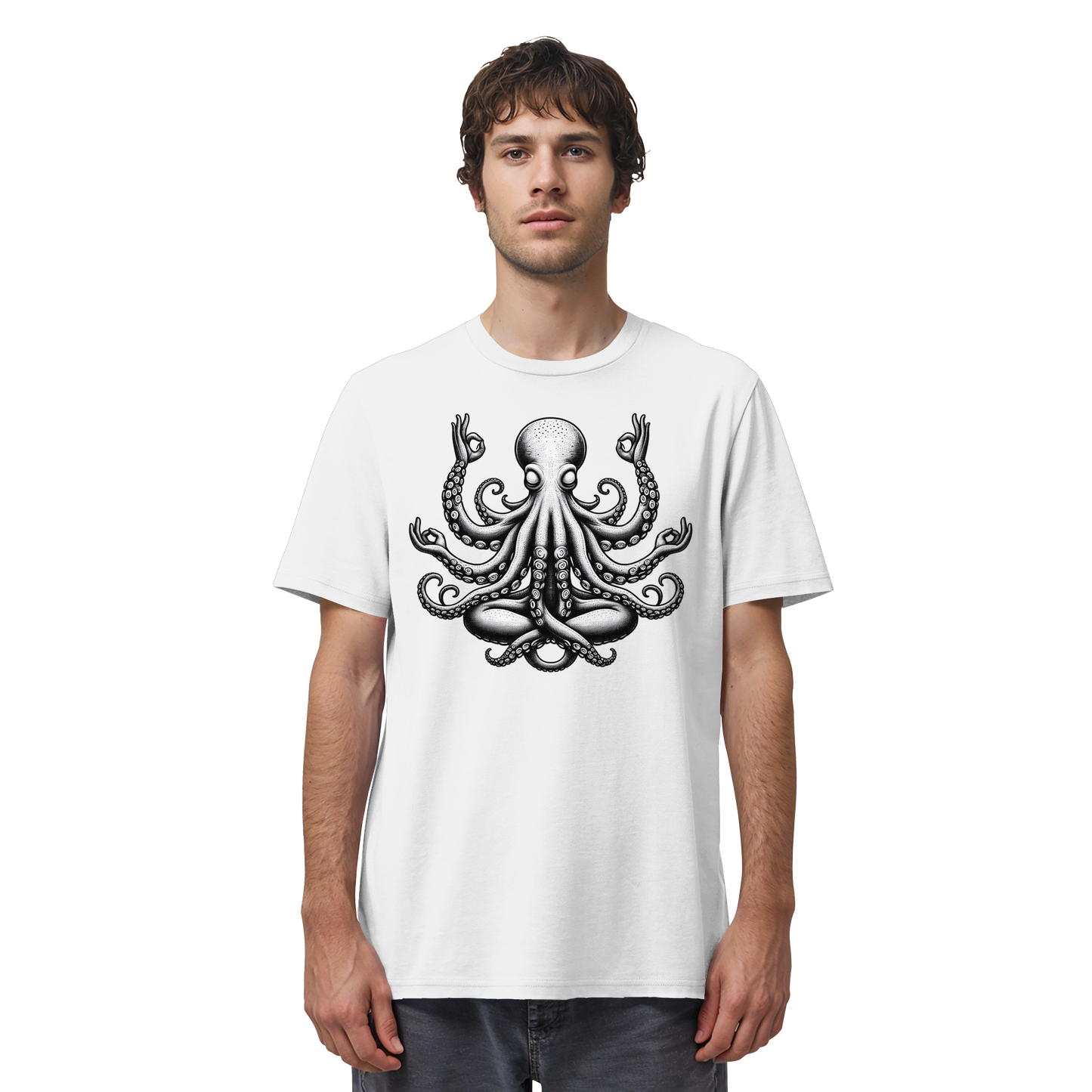 Oktopus in Meditation - Organic Shirt