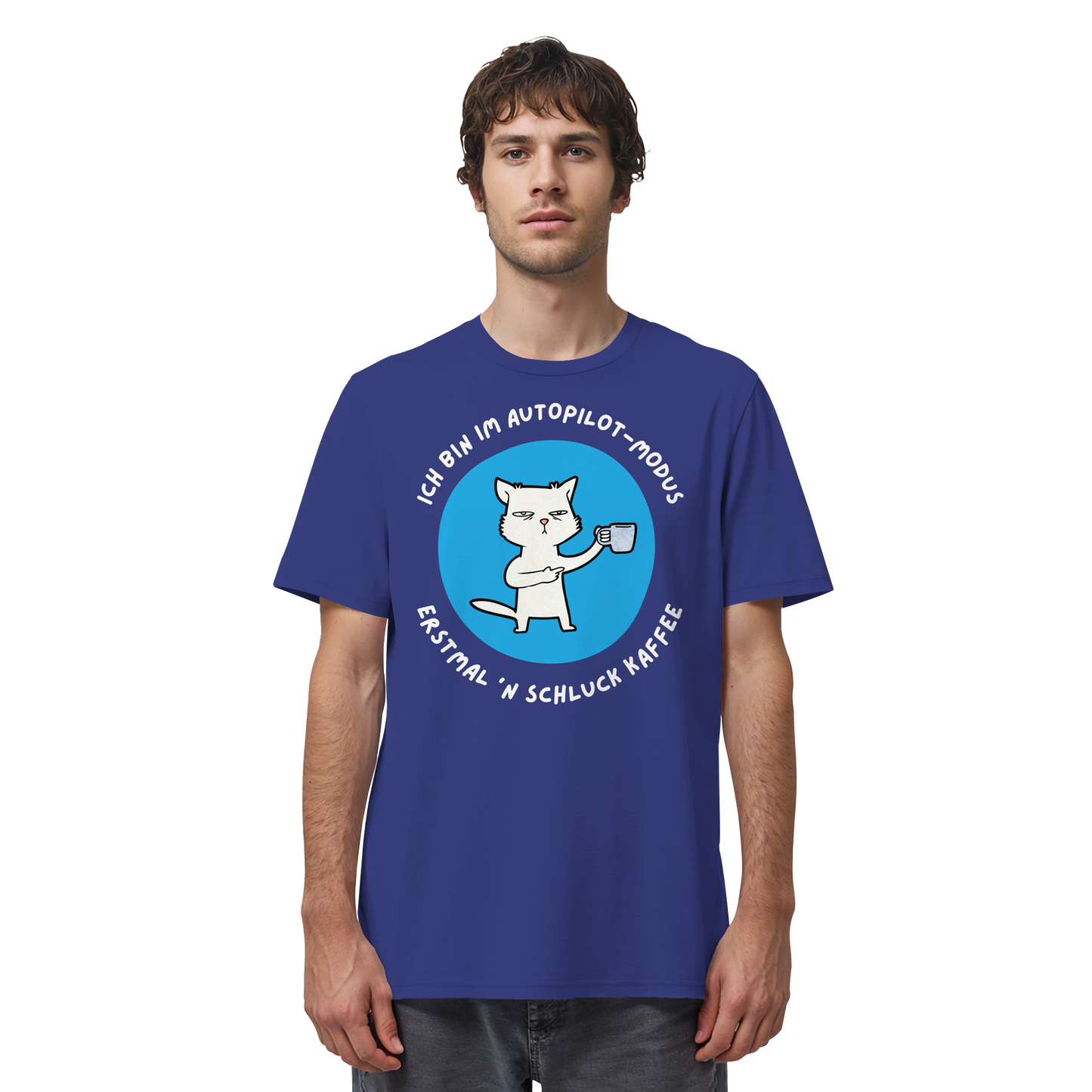 Kaffee Katze - Organic Shirt