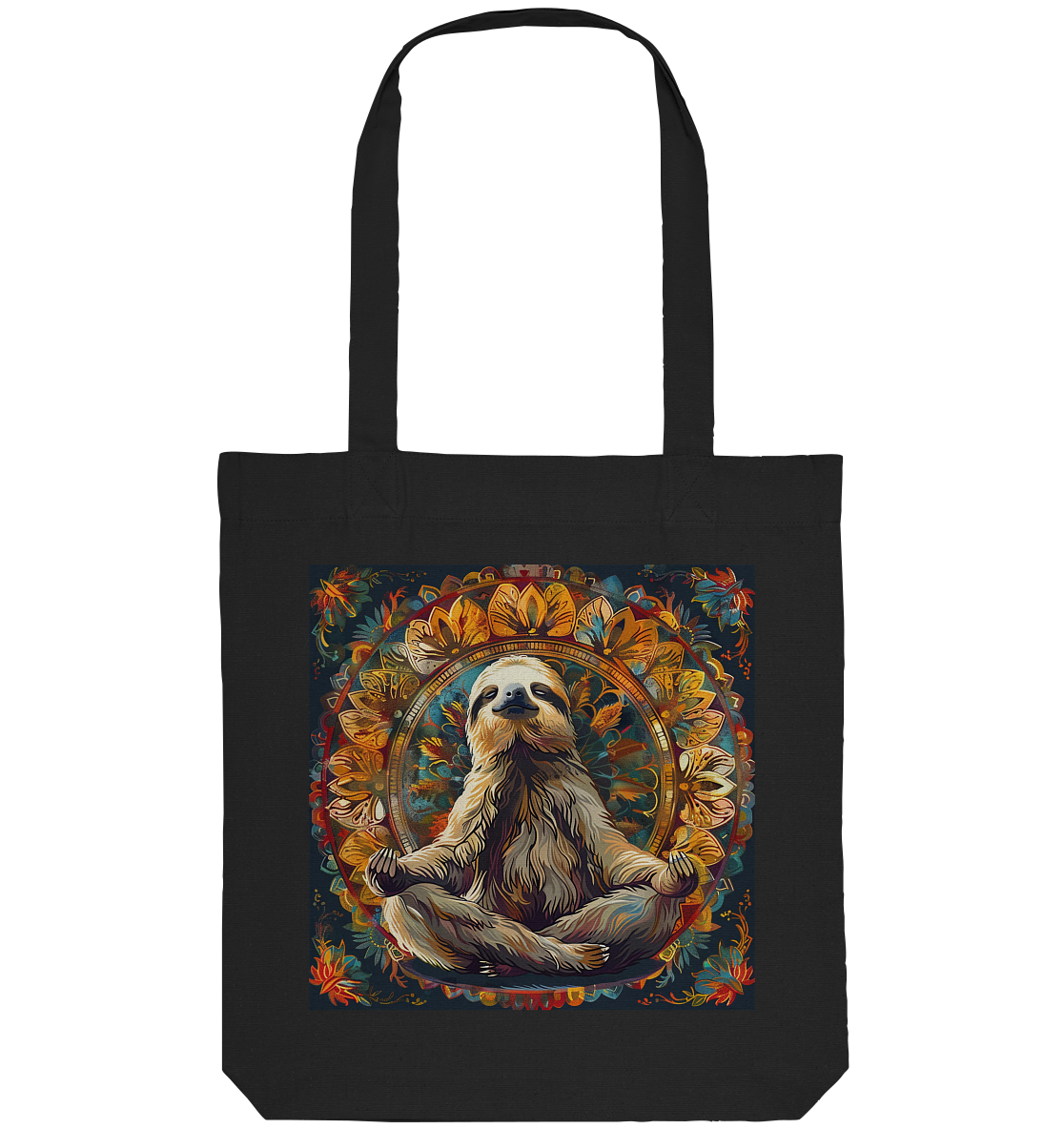 Meditierendes Faultier - Organic Tote-Bag