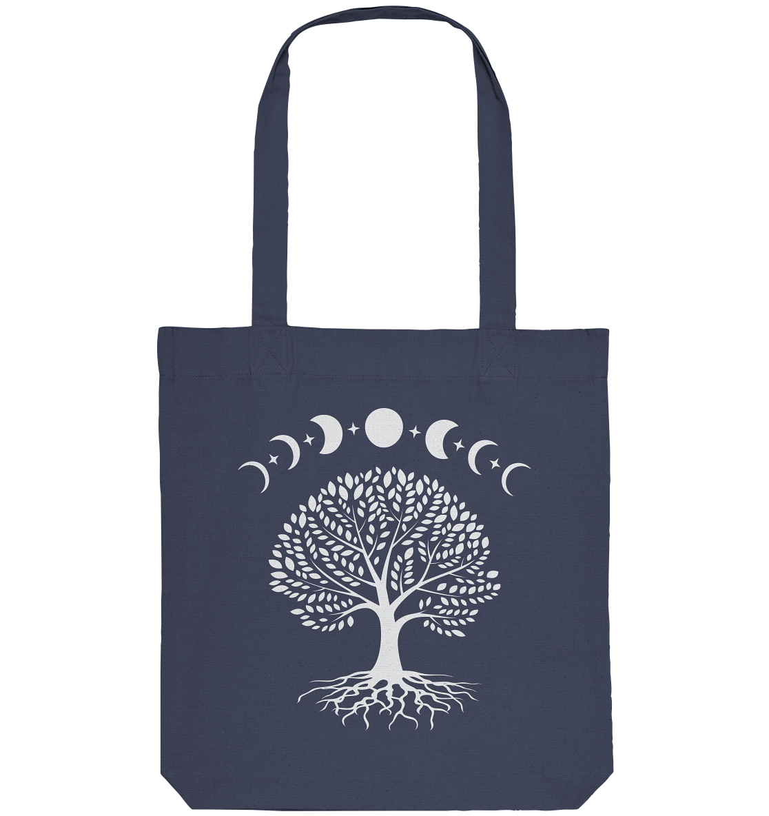 Mondphasen Lebensbaum - Organic Tote-Bag