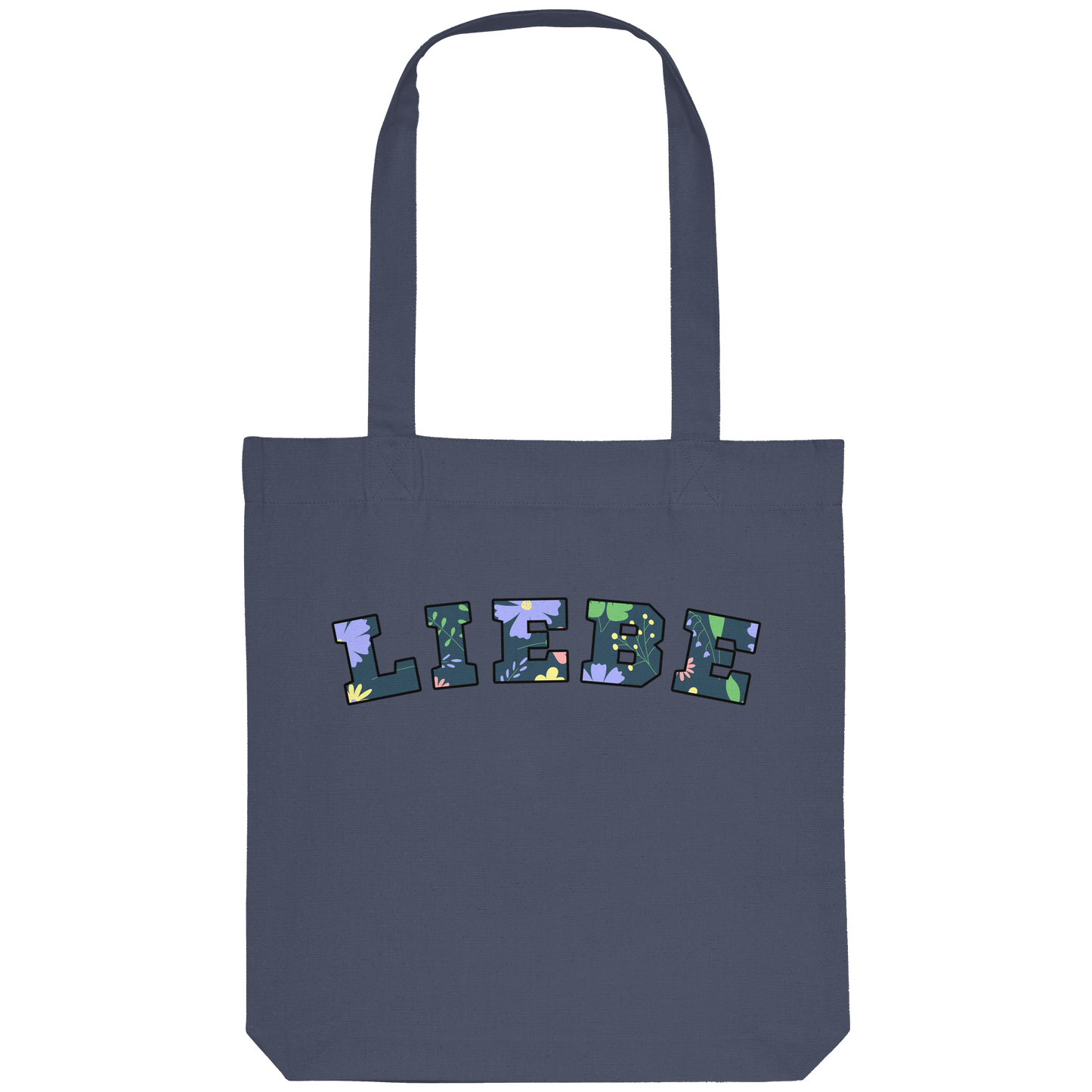 Liebe Floral Pattern - Organic Tote-Bag