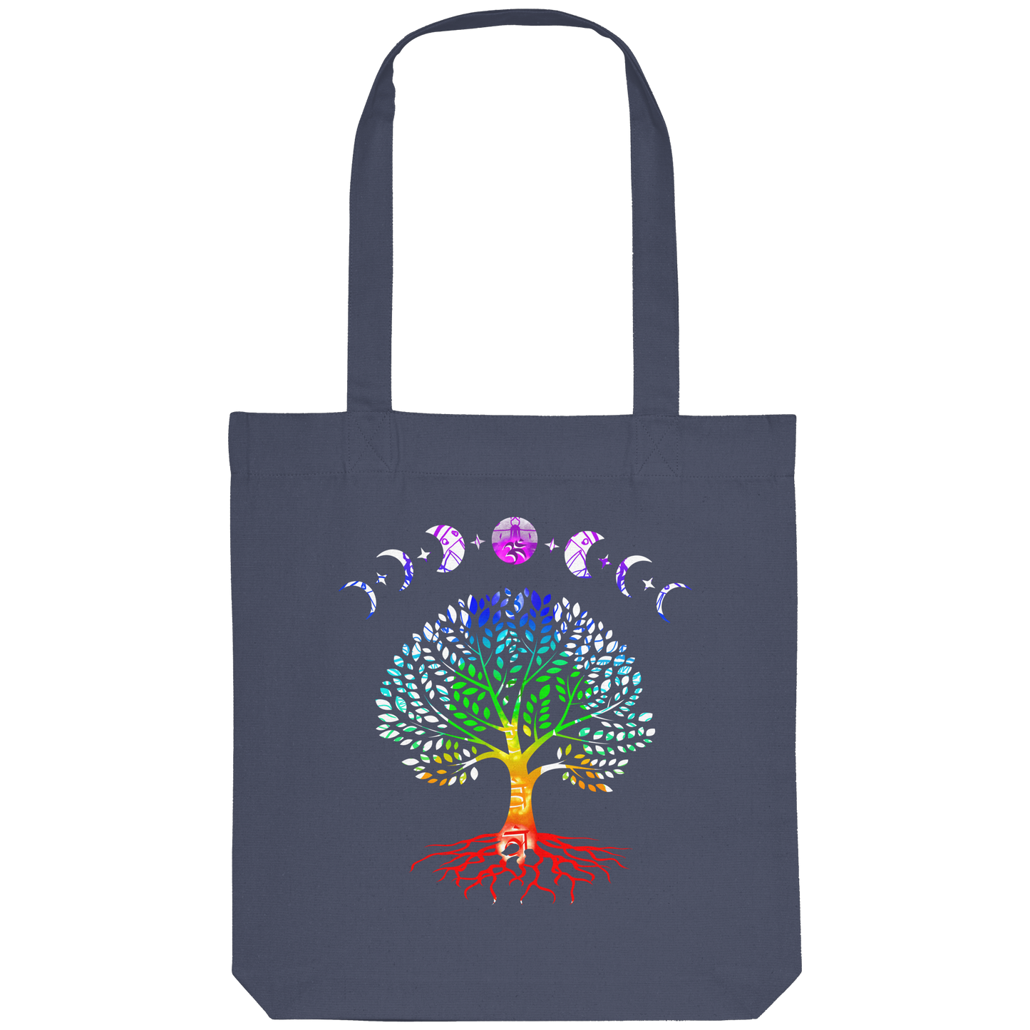 Lebensbaum + Mondphasen - Organic Tote-Bag
