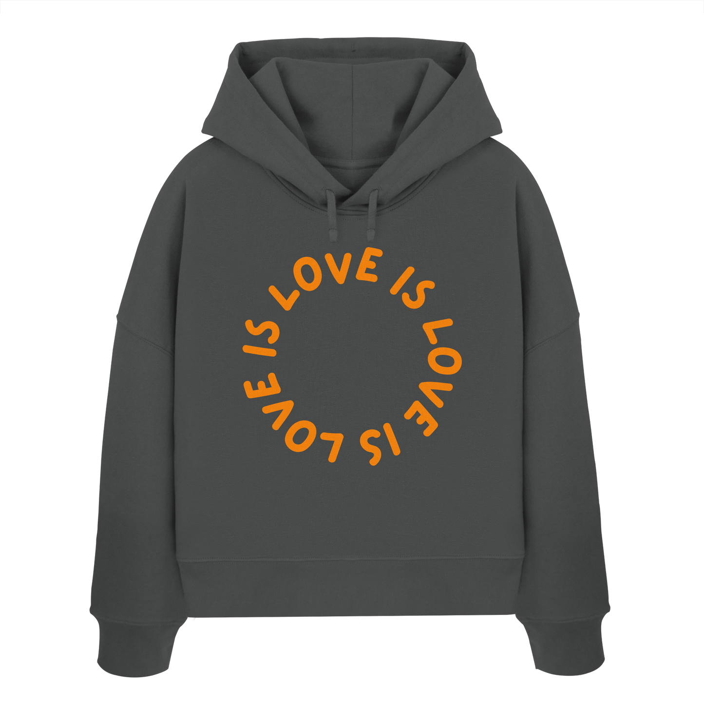 Love is Love is Love - Womens Organic Boxcut Hoodie