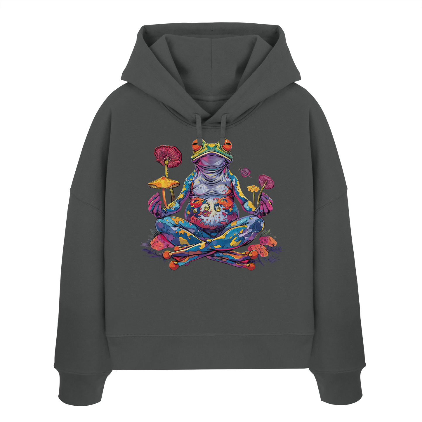 Spiritueller Frosch - Womens Organic Boxcut Hoodie