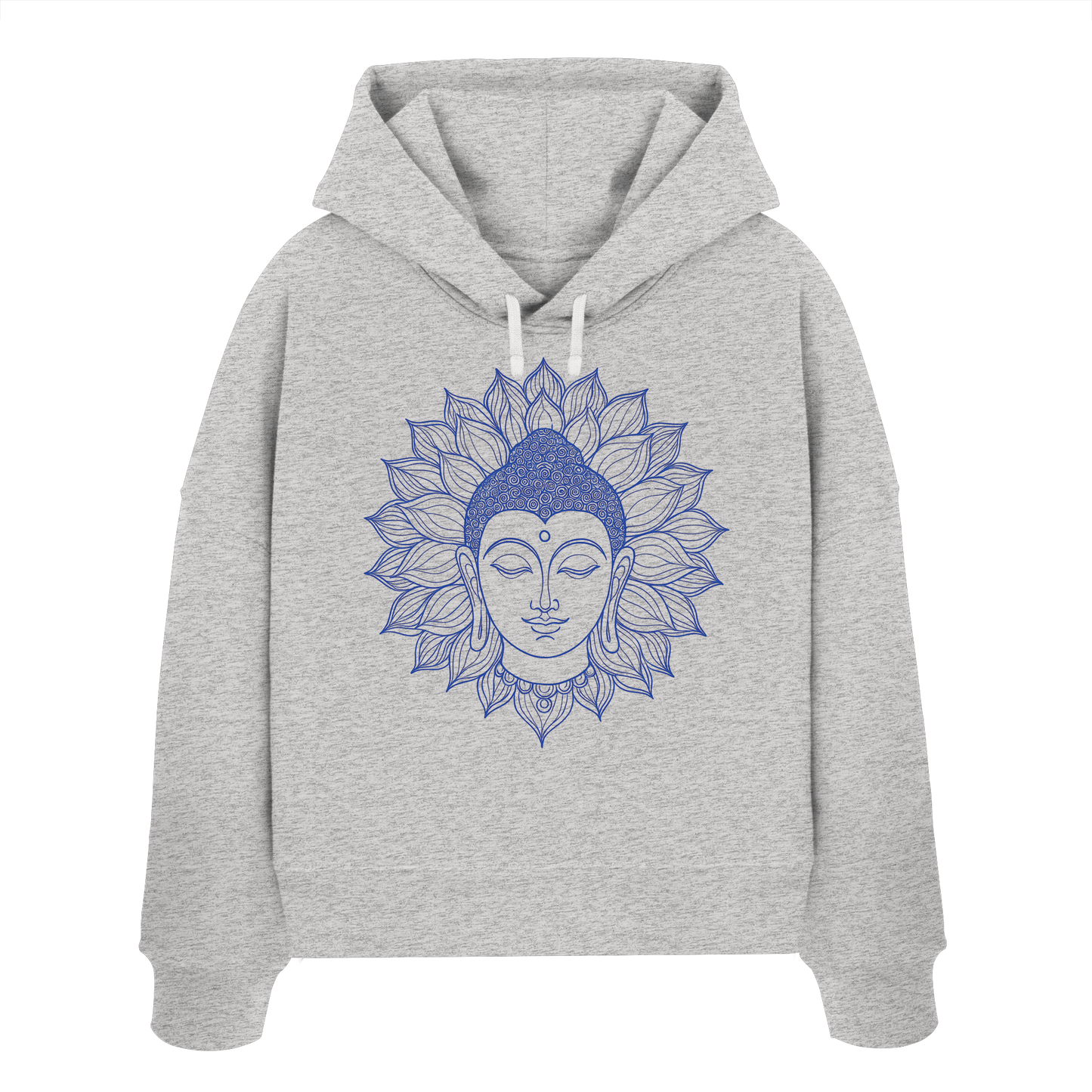 Lotus Buddha - Womens Organic Boxcut Hoodie