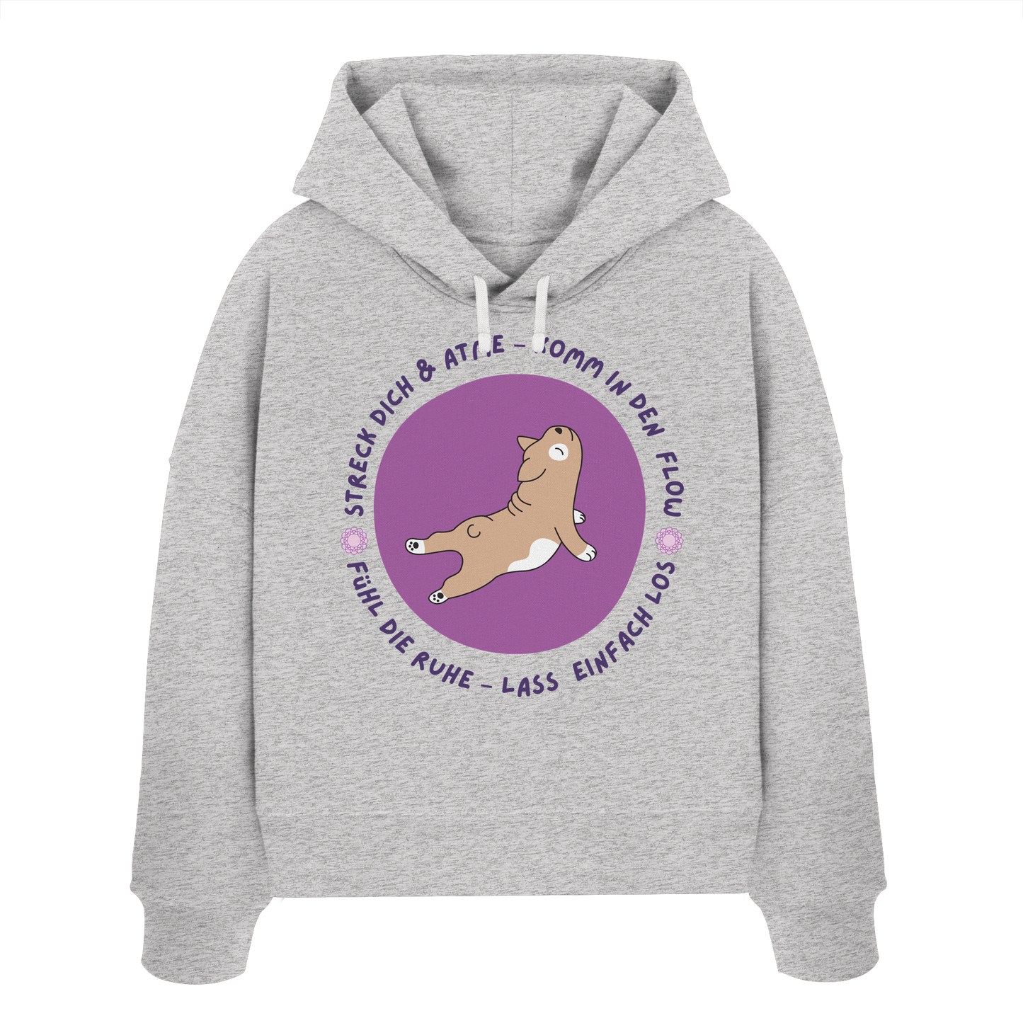 Yoga Frenchie - Womens Organic Boxcut Hoodie