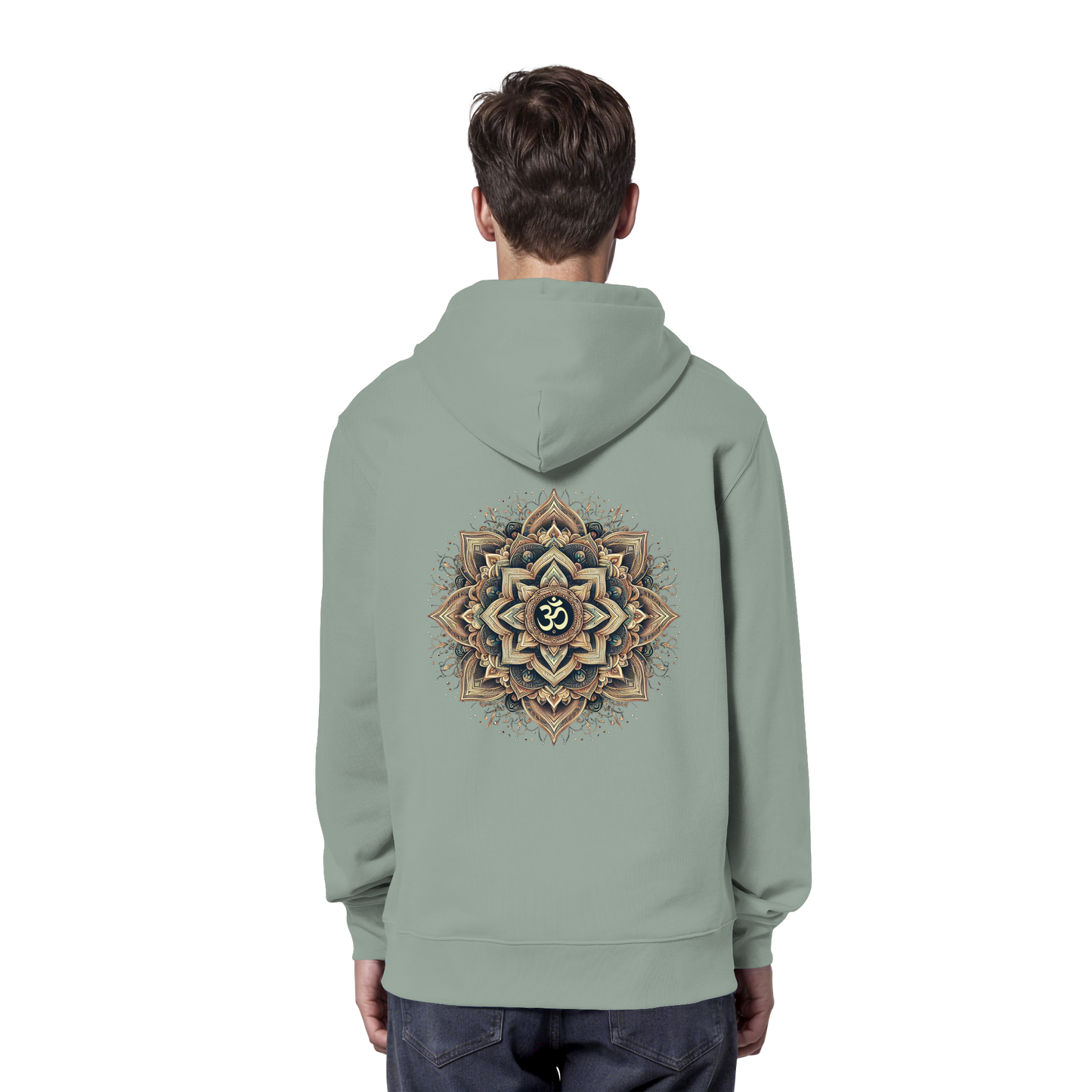 Boho Mandala mit Om - Organic Hoodie