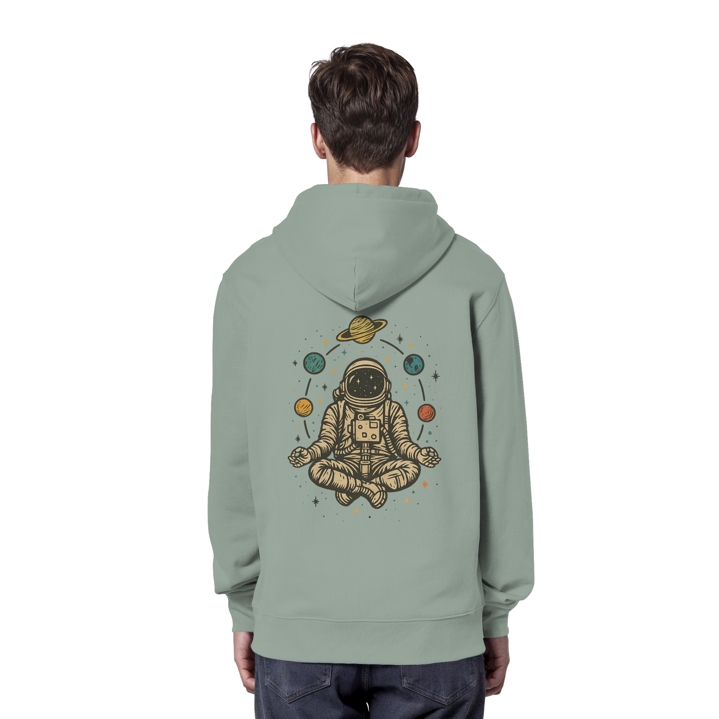 Meditierender Astronaut Zen - Organic Hoodie