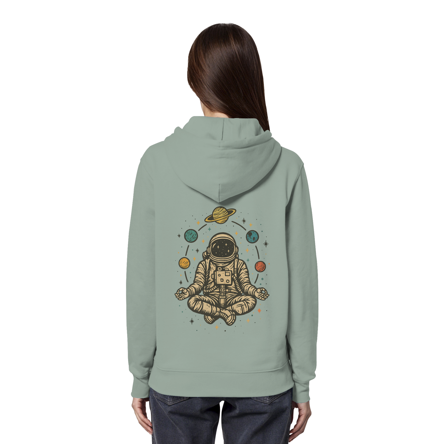 Meditierender Astronaut Zen - Organic Hoodie