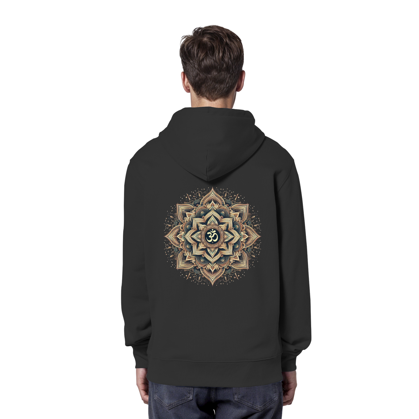 Boho Mandala mit Om - Organic Hoodie