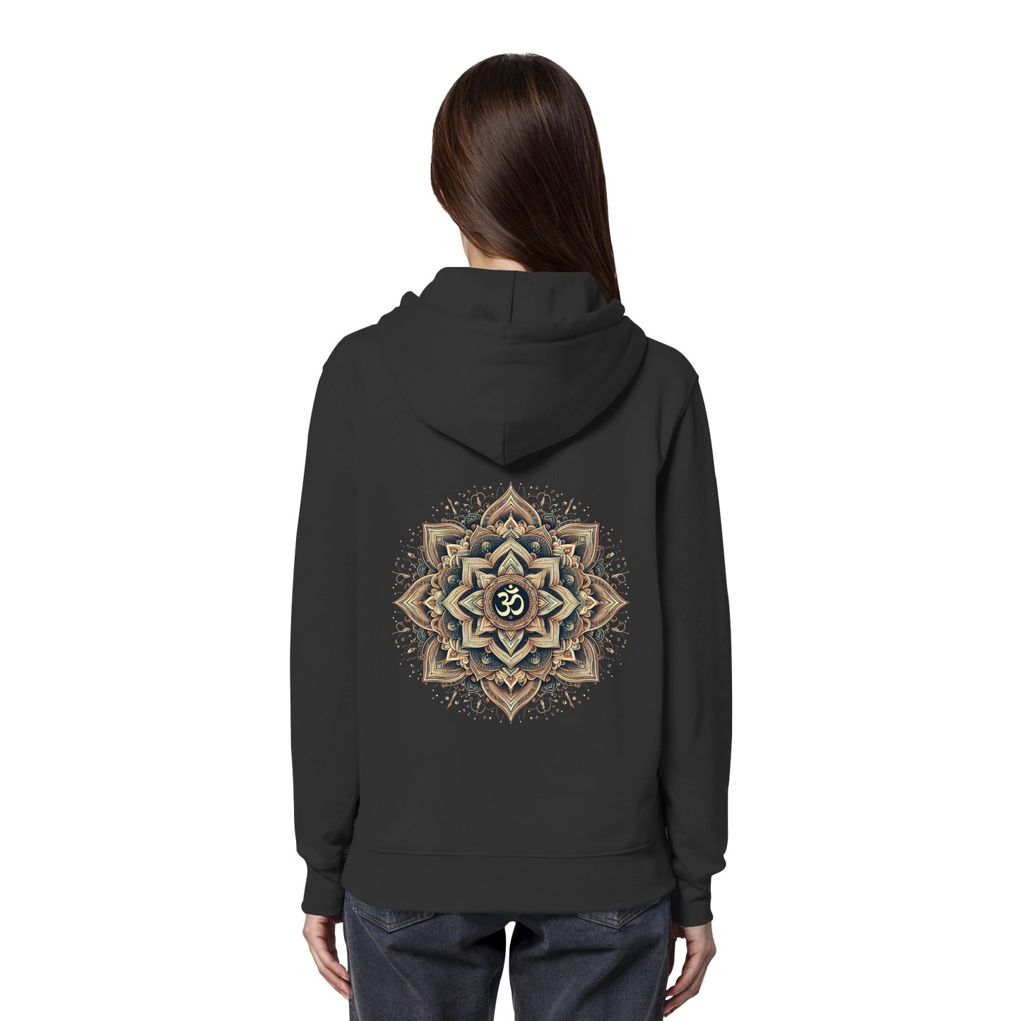 Boho Mandala mit Om - Organic Hoodie