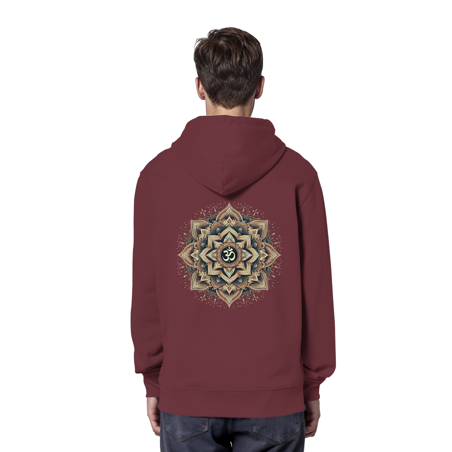 Boho Mandala mit Om - Organic Hoodie