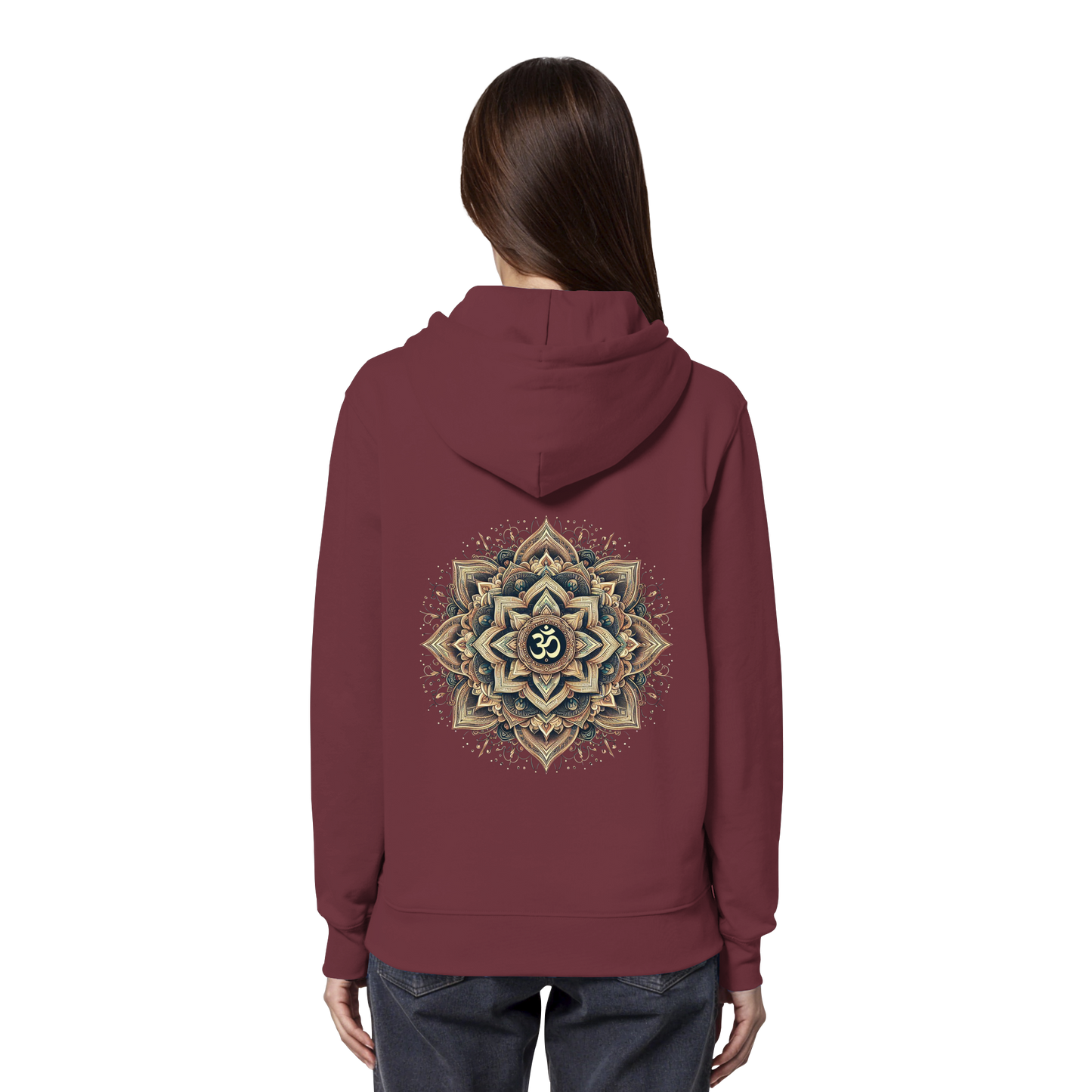 Boho Mandala mit Om - Organic Hoodie