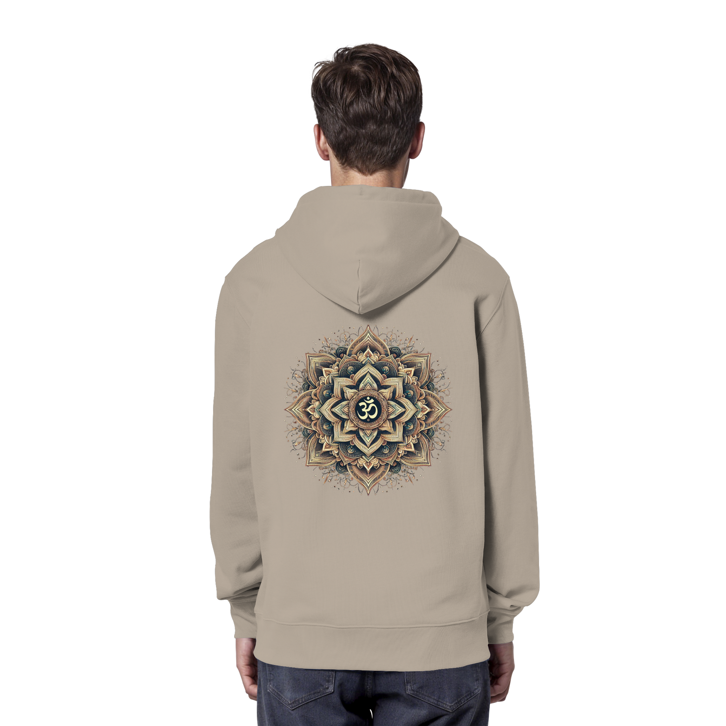 Boho Mandala mit Om - Organic Hoodie