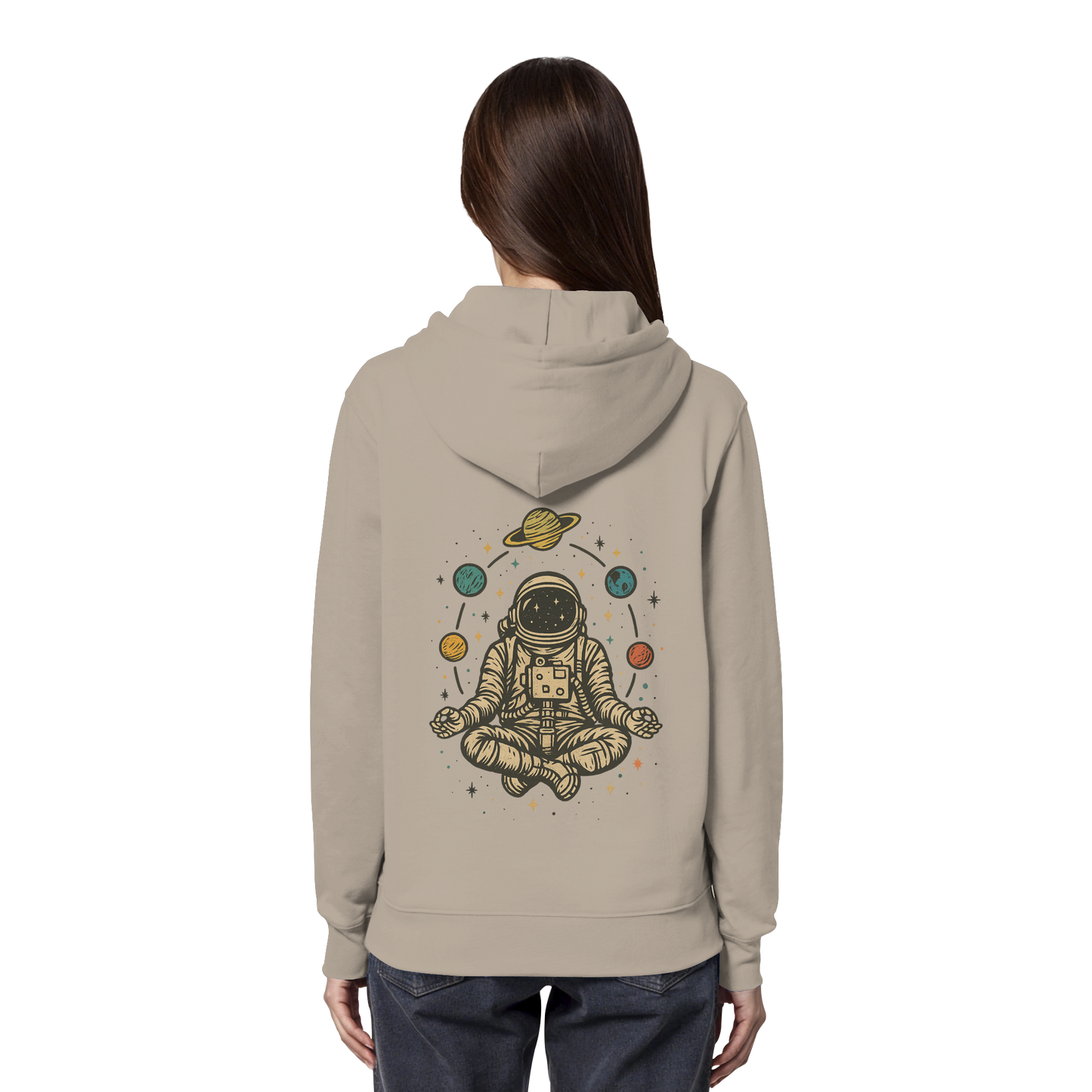 Meditierender Astronaut Zen - Organic Hoodie