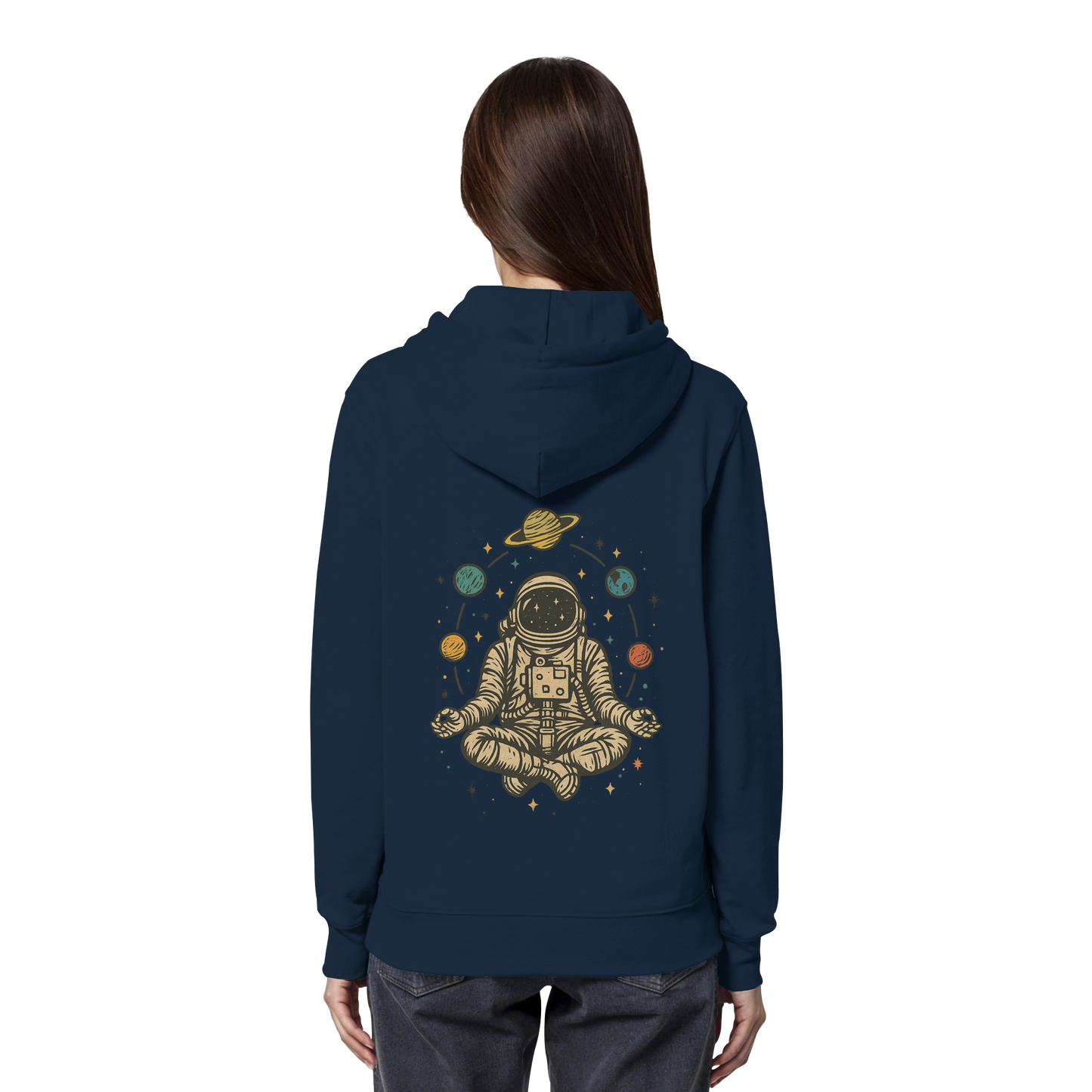 Meditierender Astronaut Zen - Organic Hoodie