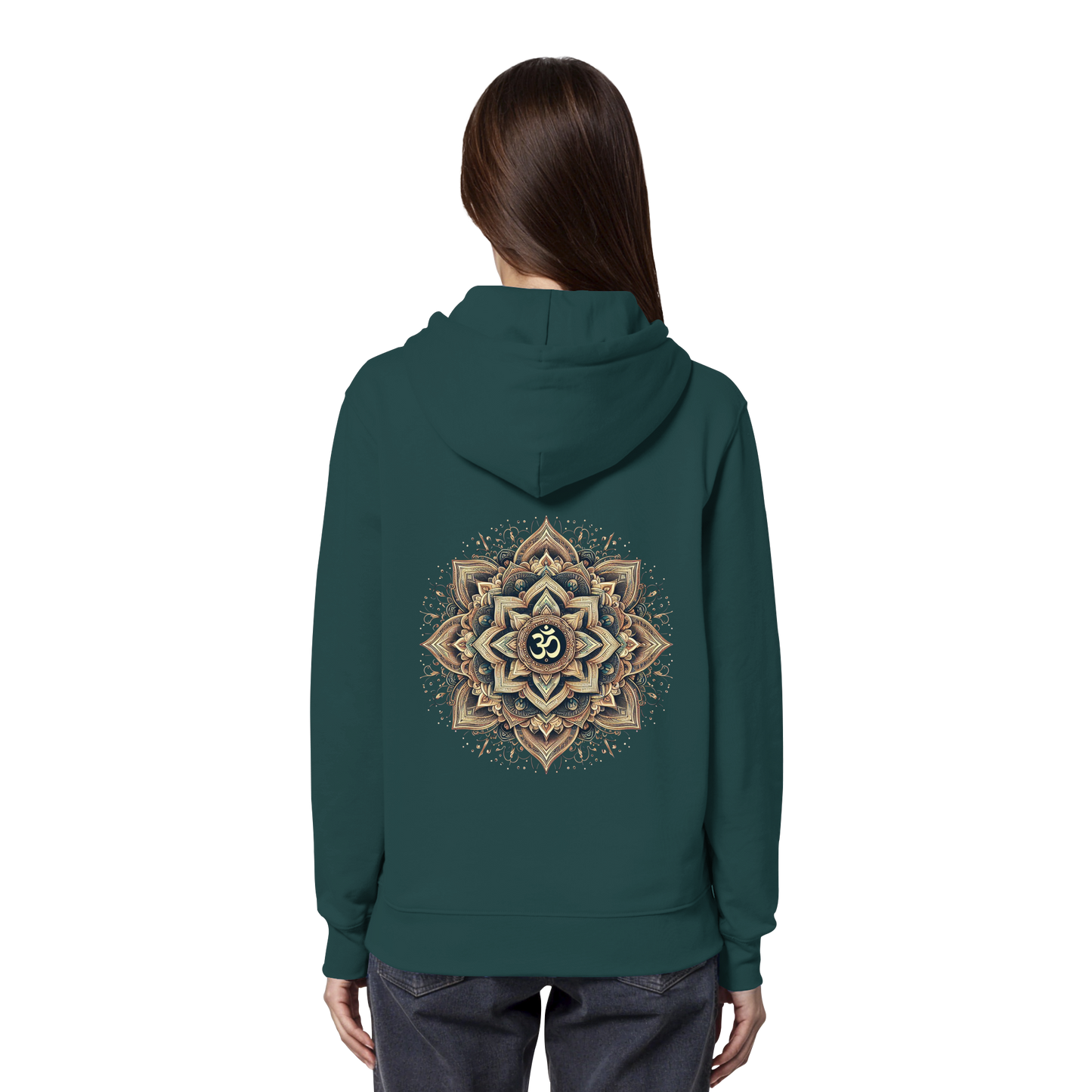 Boho Mandala mit Om - Organic Hoodie