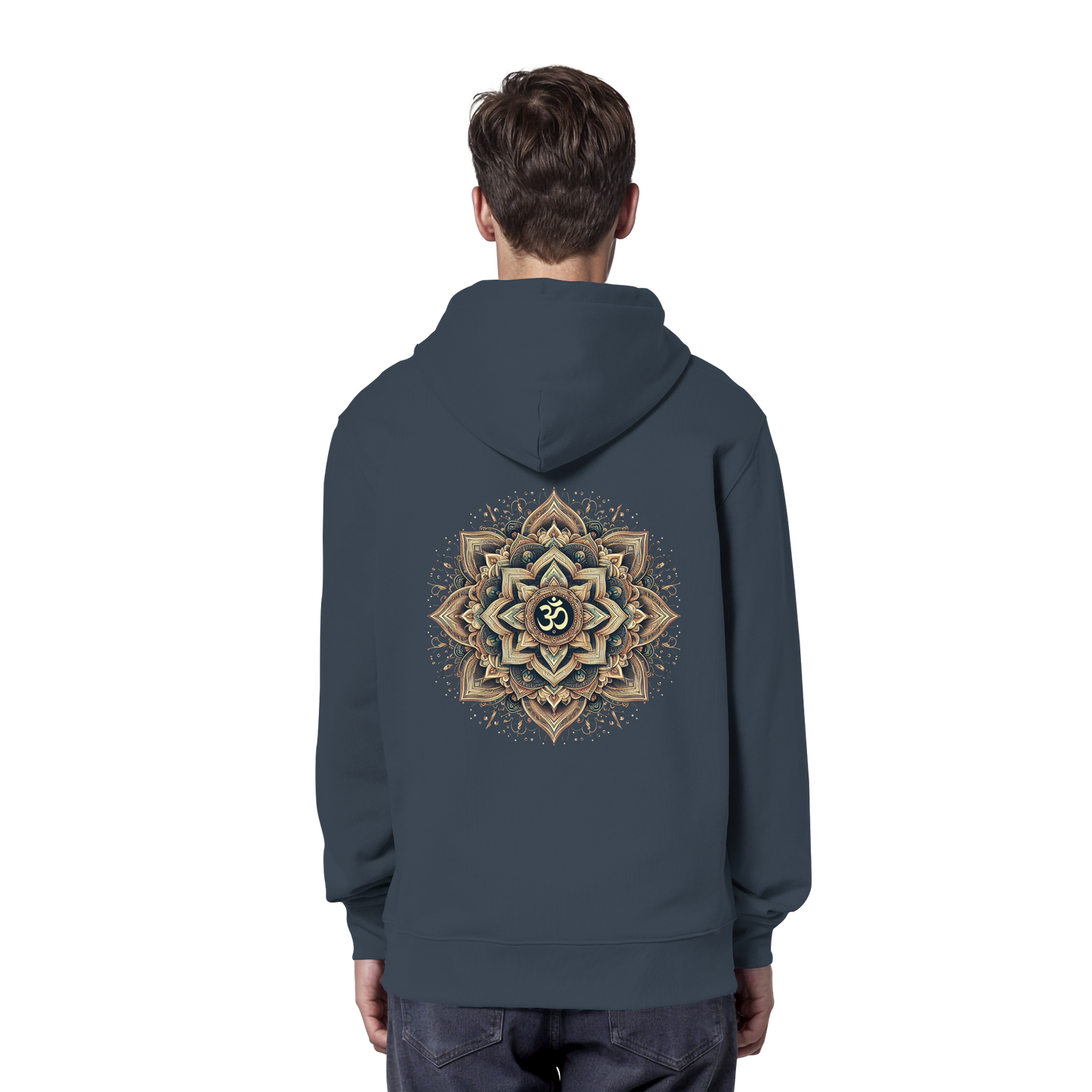 Boho Mandala mit Om - Organic Hoodie