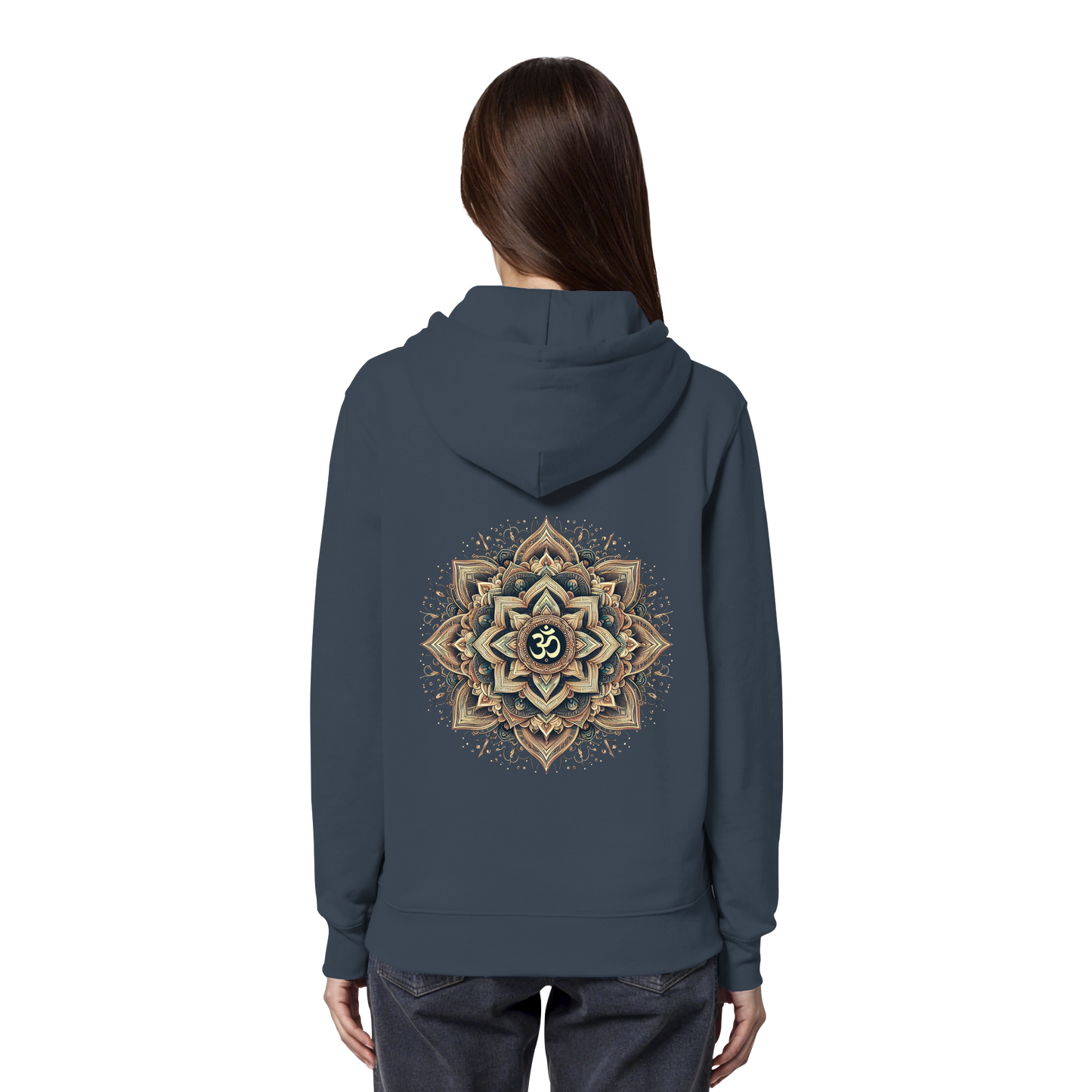Boho Mandala mit Om - Organic Hoodie