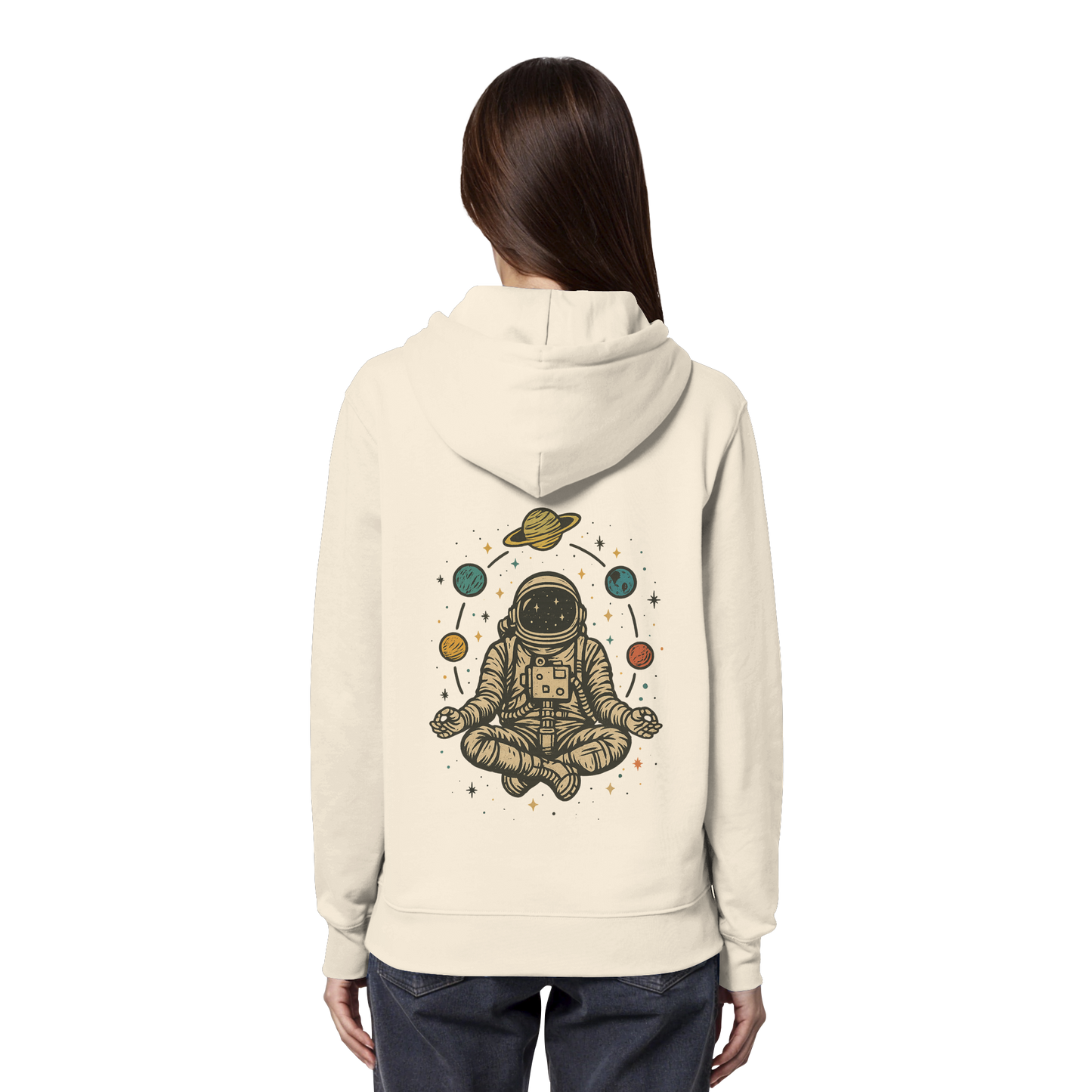 Meditierender Astronaut Zen - Organic Hoodie