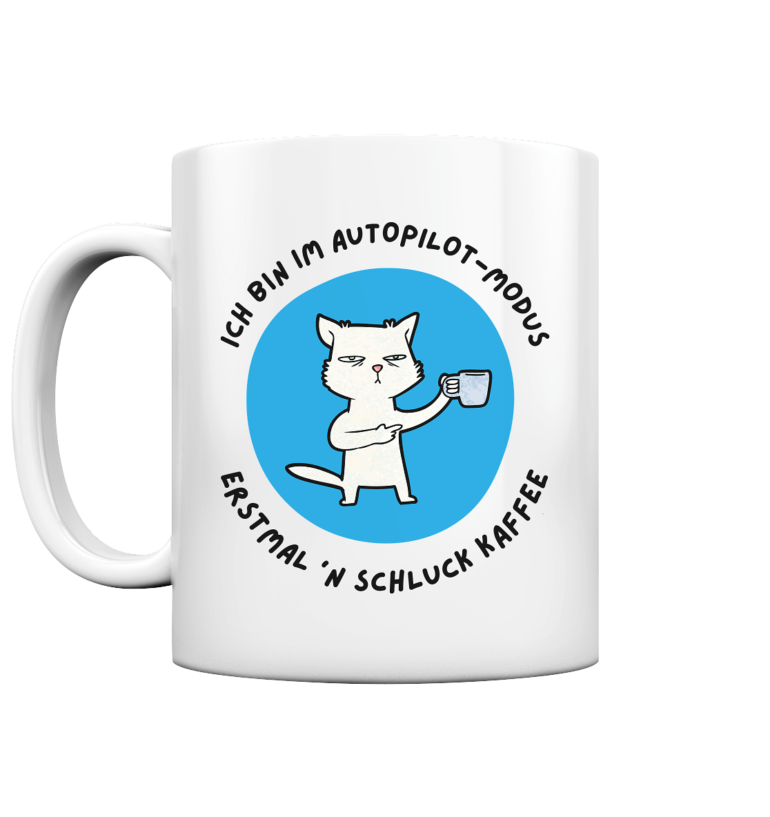 Kaffee Katze  - Tasse glossy