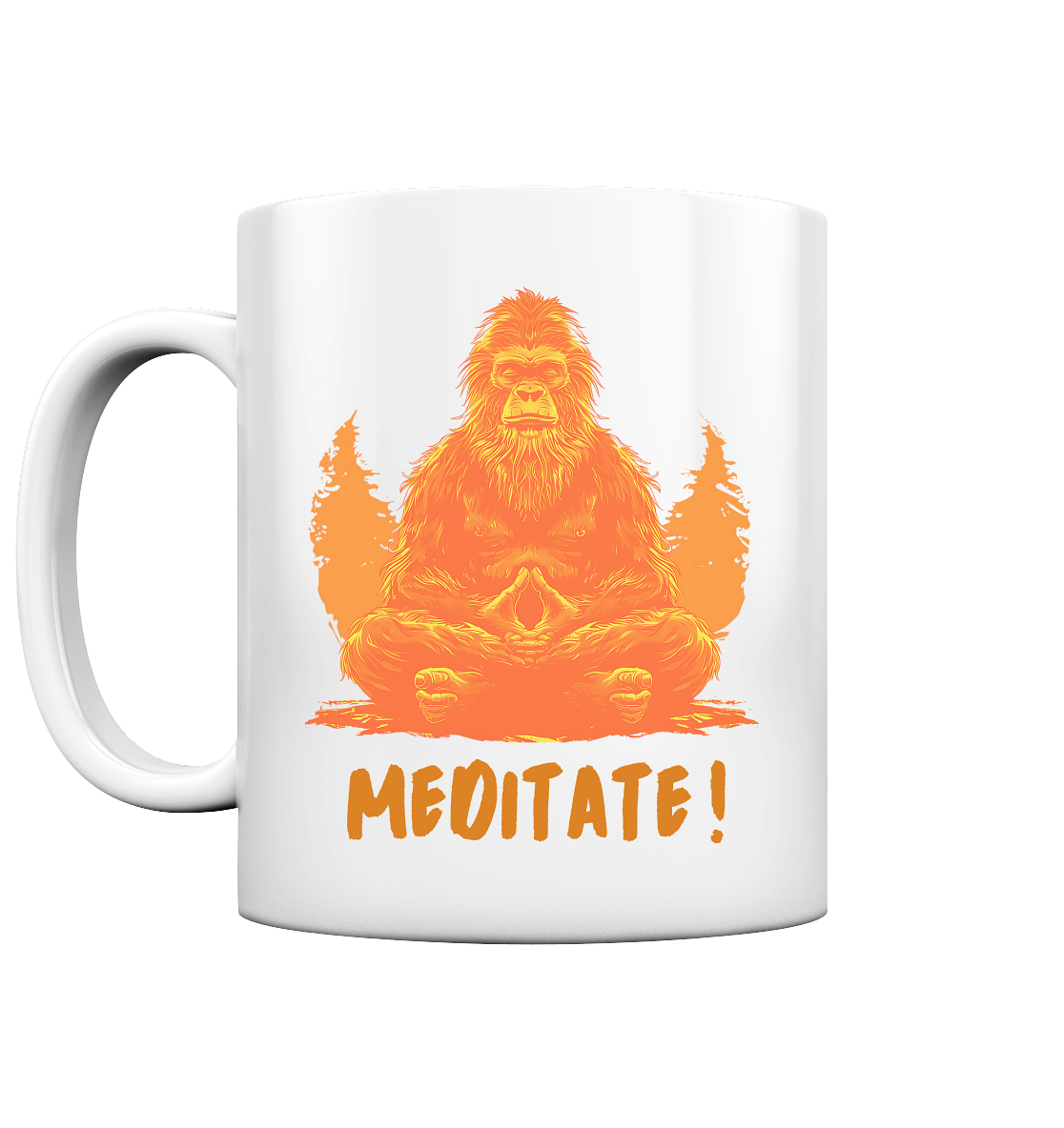 BigFoot Meditation Orange - Tasse glossy