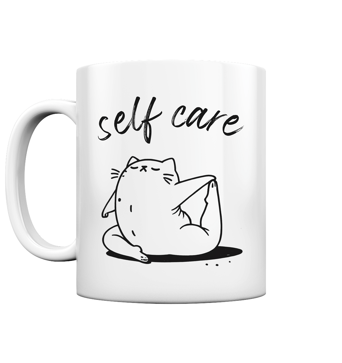 Selfcare Yoga Katze - Tasse glossy