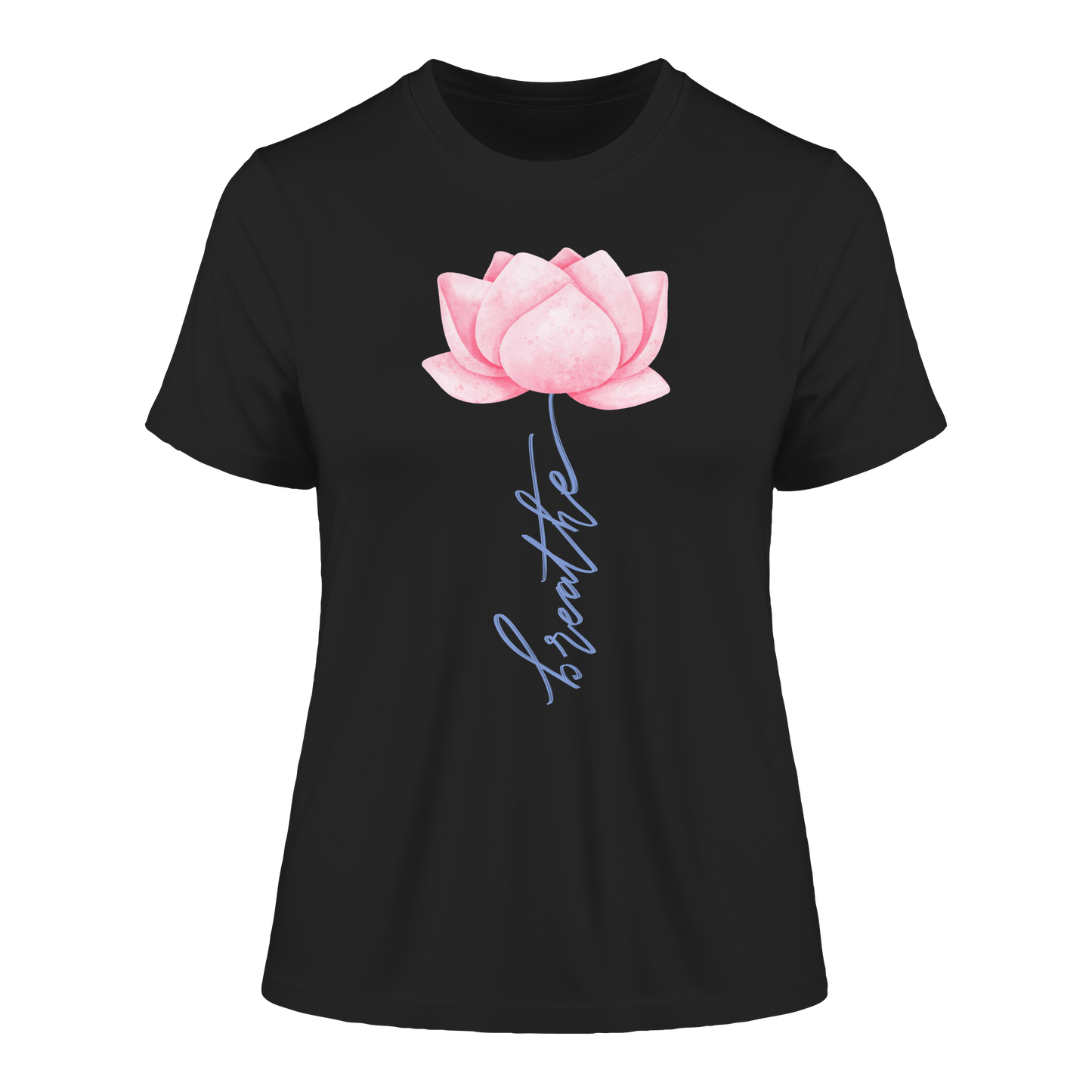 Breathe Lotus Flower - Fitted Ladies Organic Shirt