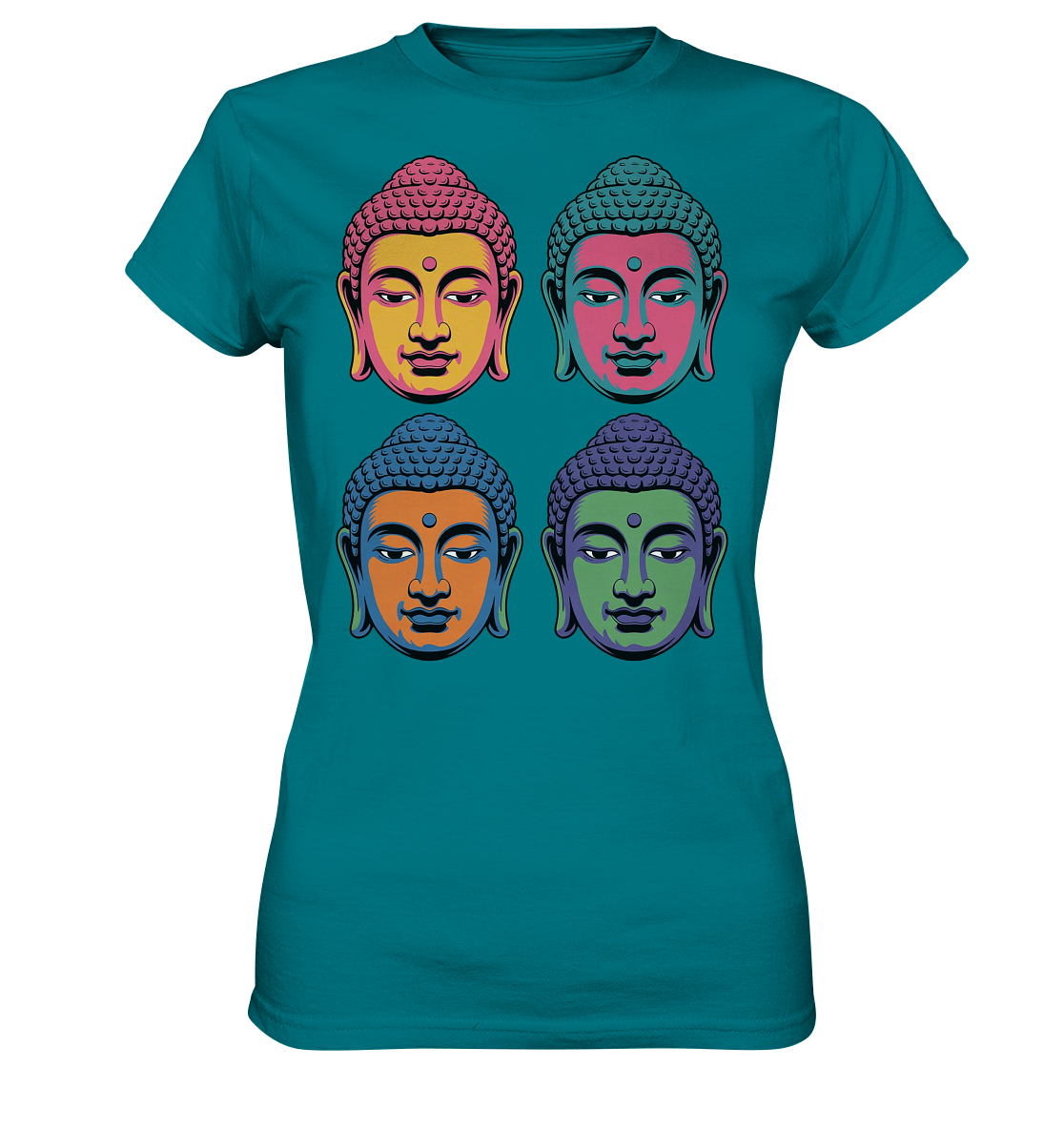 Buddha Köpfe Pop Art - Ladies Premium Shirt