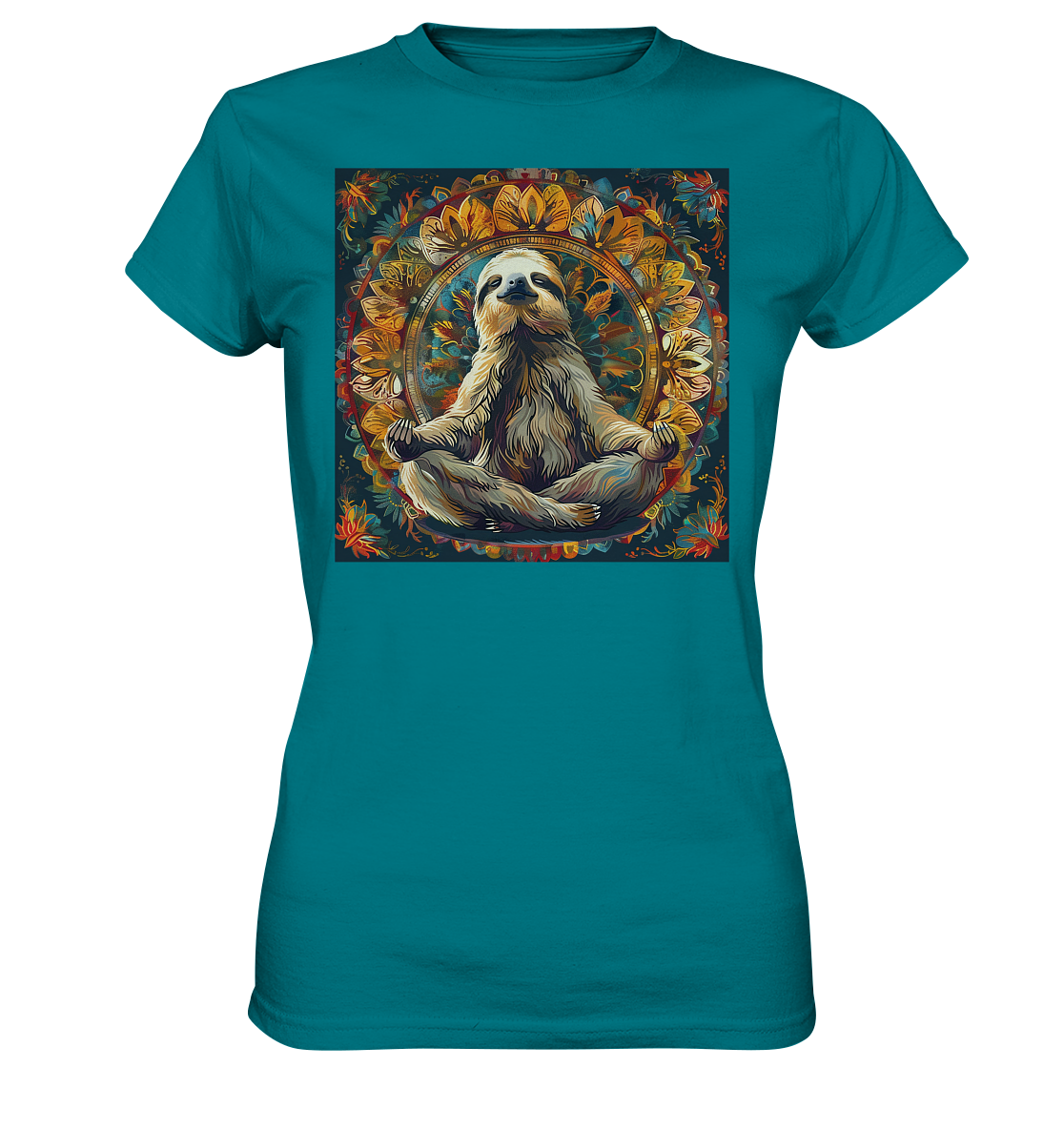 Meditierendes Faultier - Ladies Premium Shirt