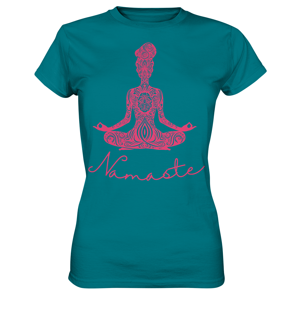 Frau Meditiert Namaste - Ladies Premium Shirt