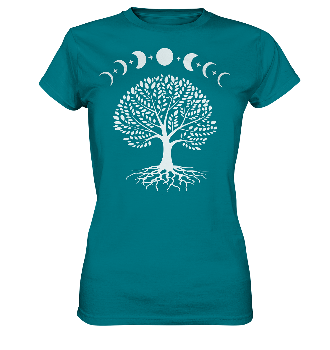 Mondphasen Lebensbaum - Ladies Premium Shirt