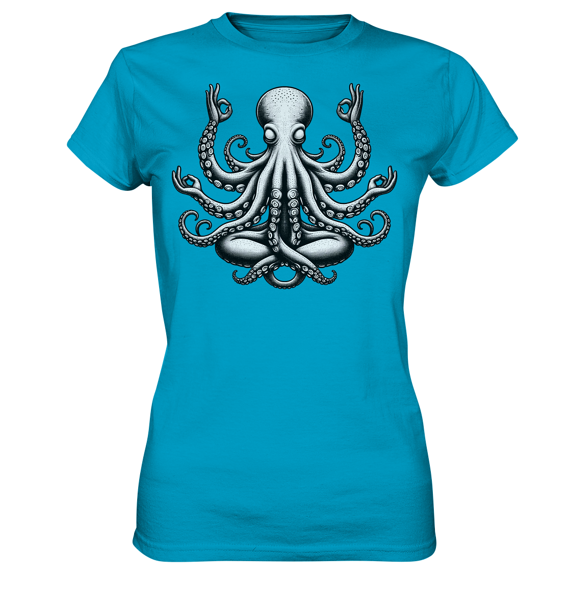 Oktopus in Meditation - Ladies Premium Shirt