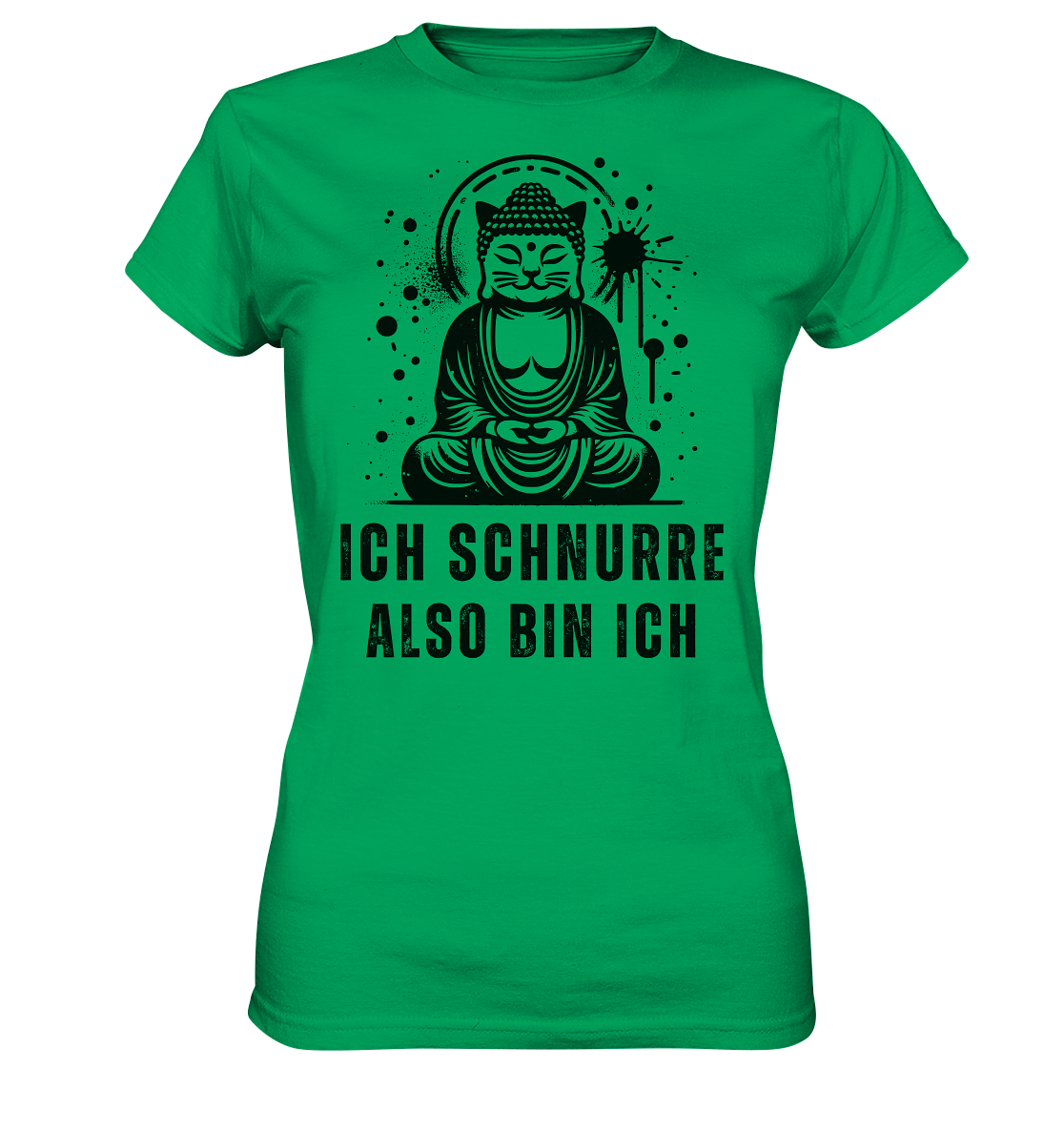 Ich schnurre also bin ich - Ladies Premium Shirt