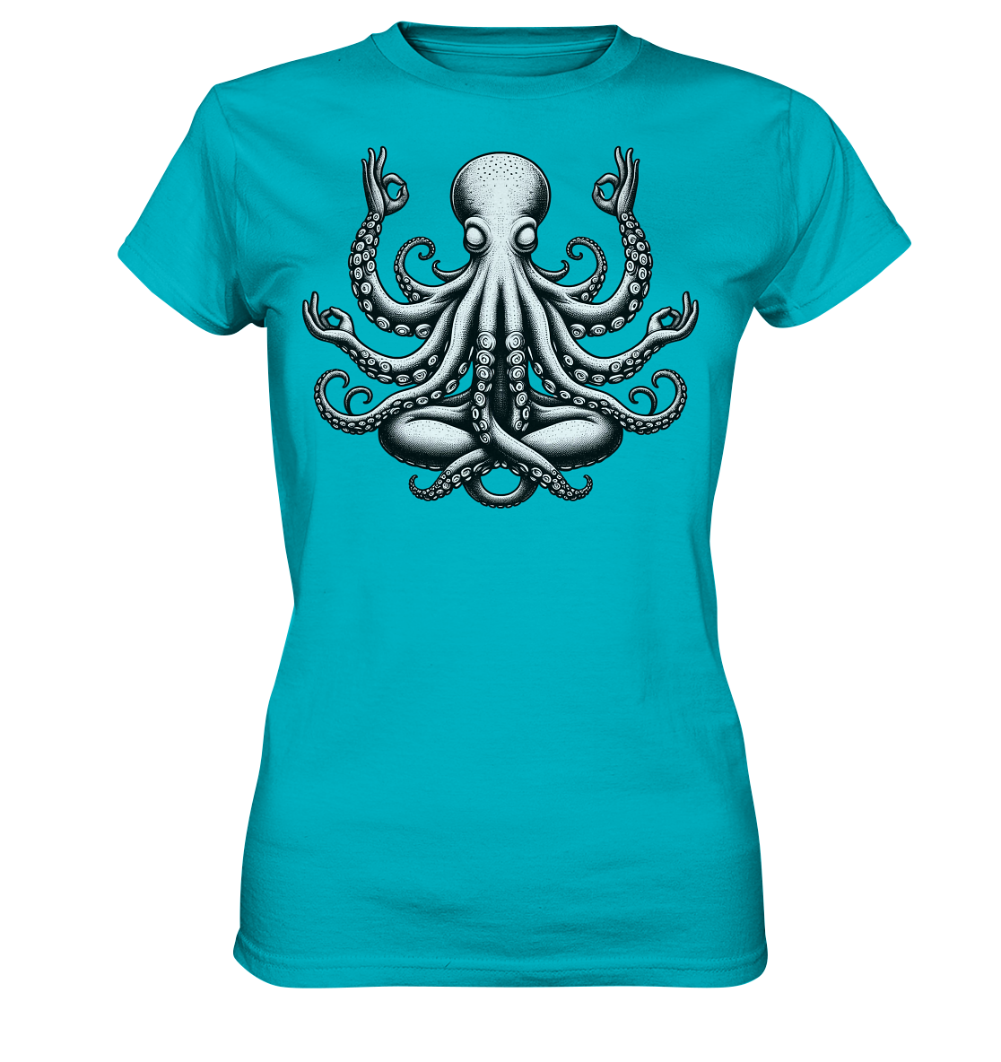 Oktopus in Meditation - Ladies Premium Shirt