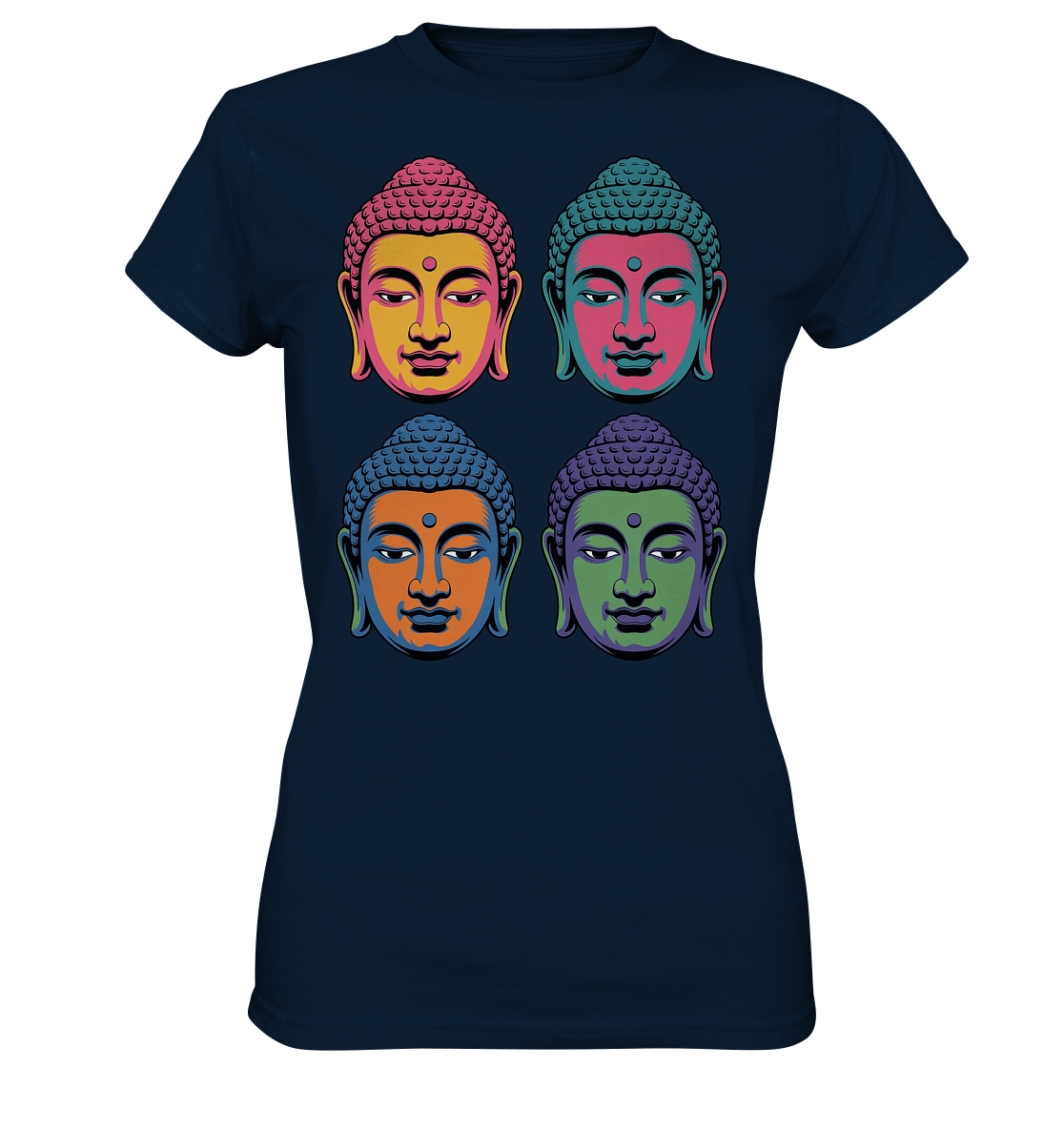 Buddha Köpfe Pop Art - Ladies Premium Shirt