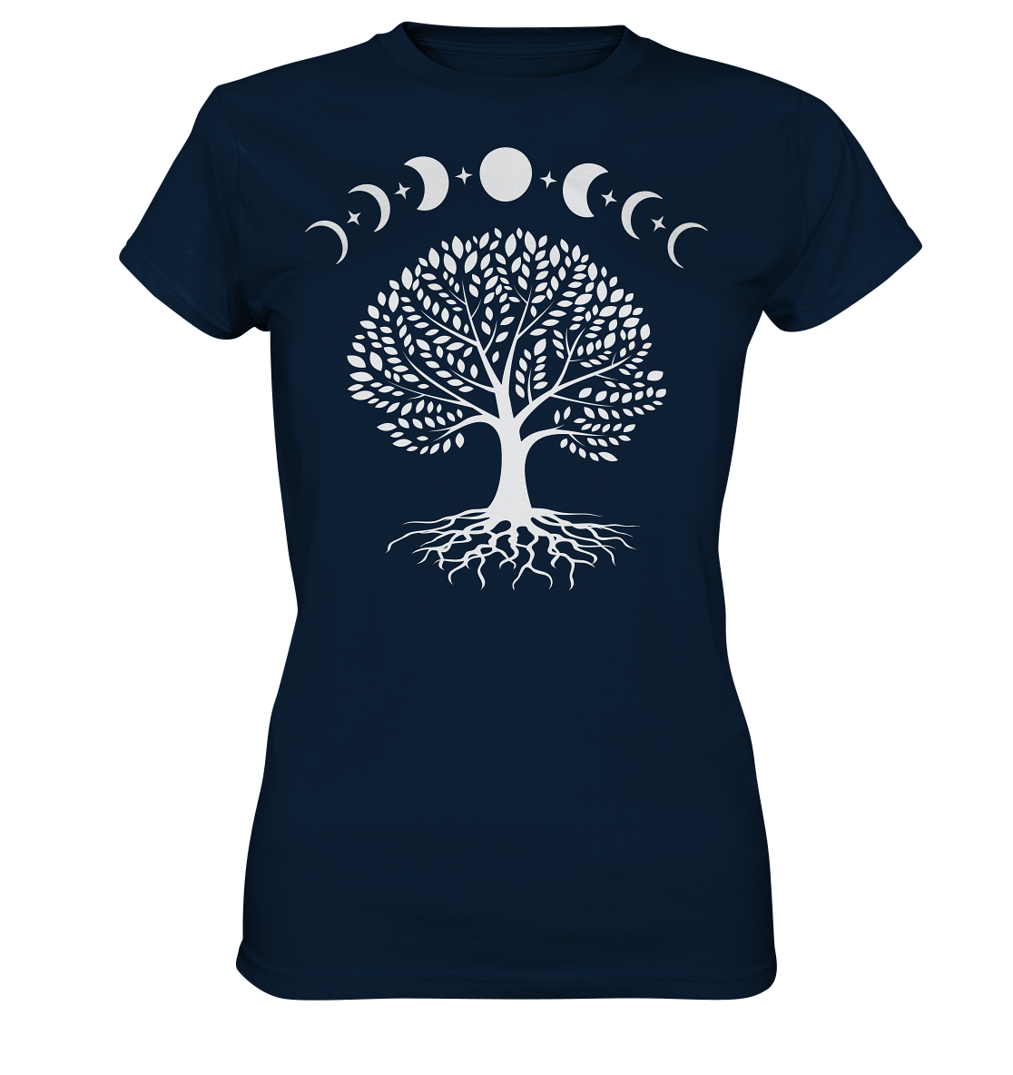 Mondphasen Lebensbaum - Ladies Premium Shirt