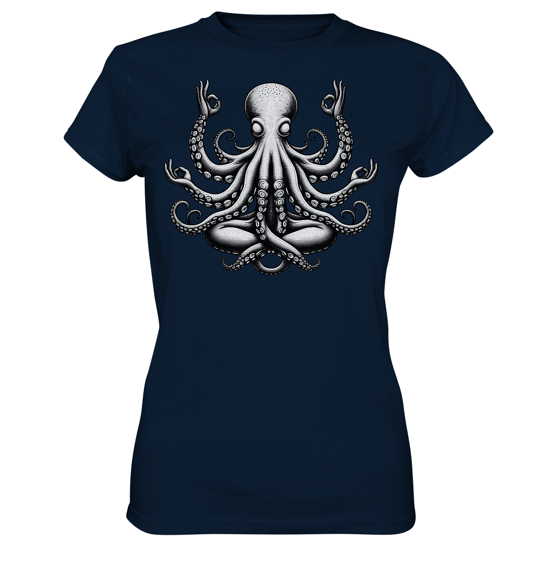 Oktopus in Meditation - Ladies Premium Shirt