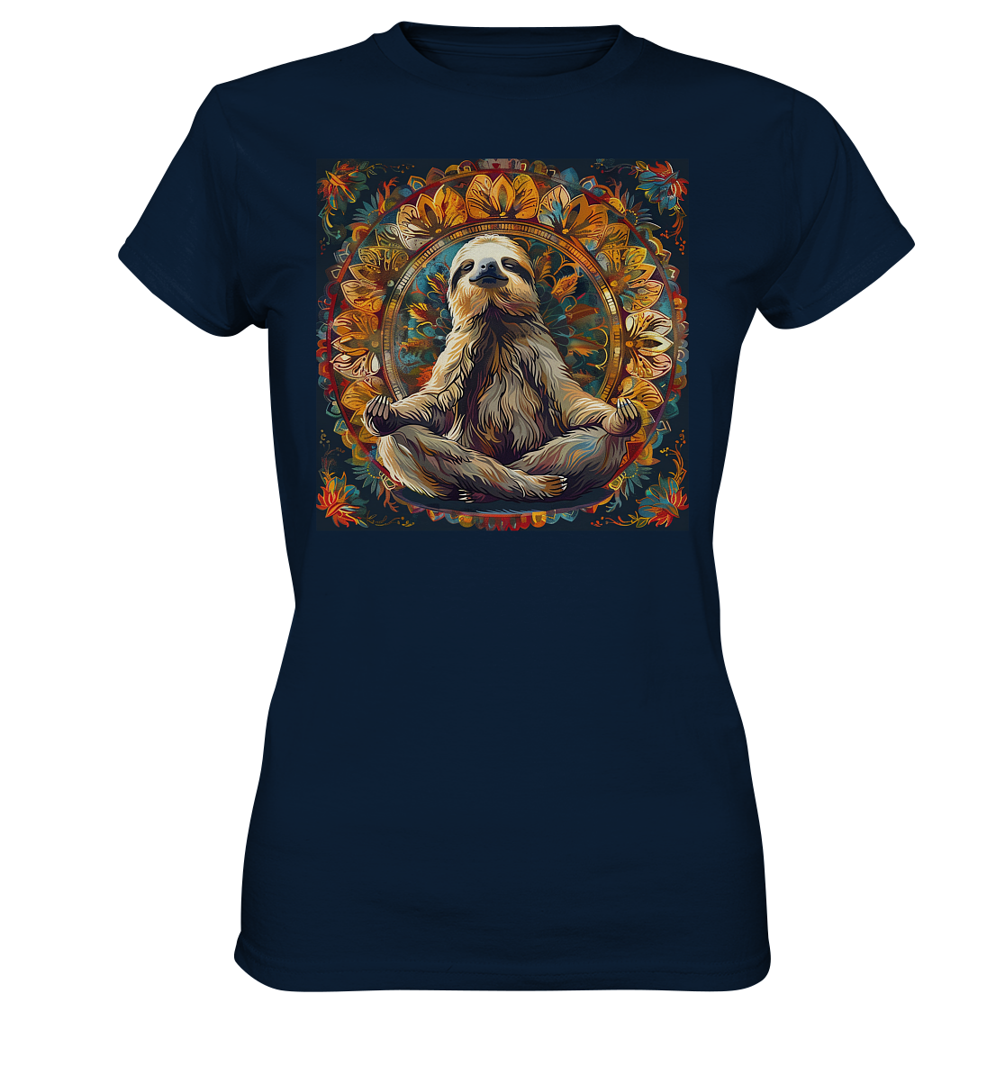 Meditierendes Faultier - Ladies Premium Shirt