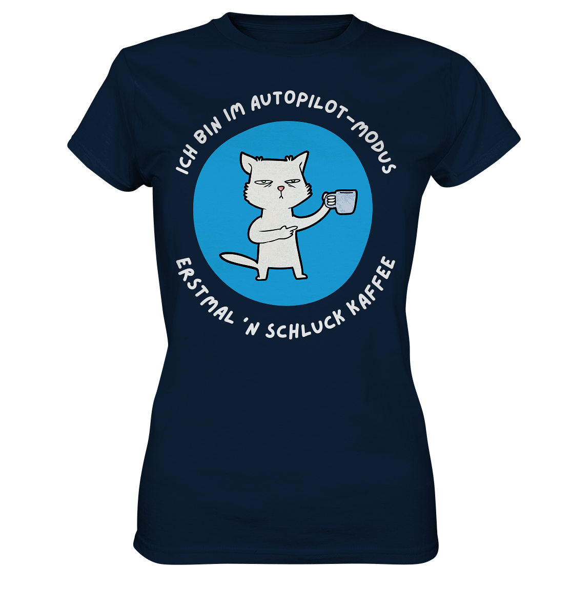 Kaffee Katze - Ladies Premium Shirt