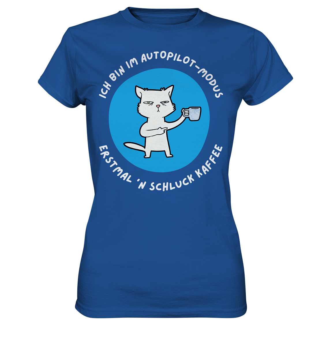 Kaffee Katze - Ladies Premium Shirt