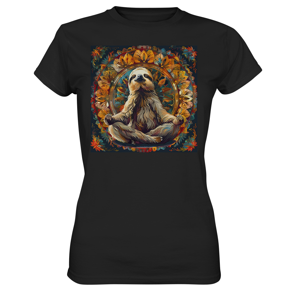 Meditierendes Faultier - Ladies Premium Shirt