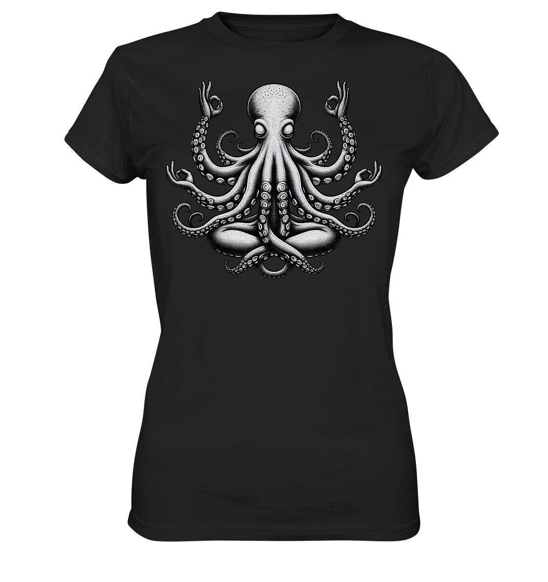 Oktopus in Meditation - Ladies Premium Shirt