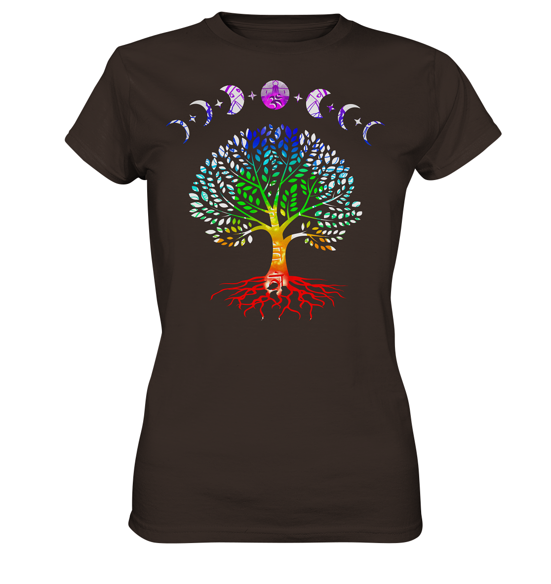 Lebensbaum + Mondphasen - Ladies Premium Shirt