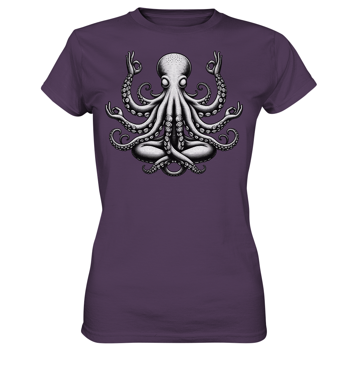 Oktopus in Meditation - Ladies Premium Shirt